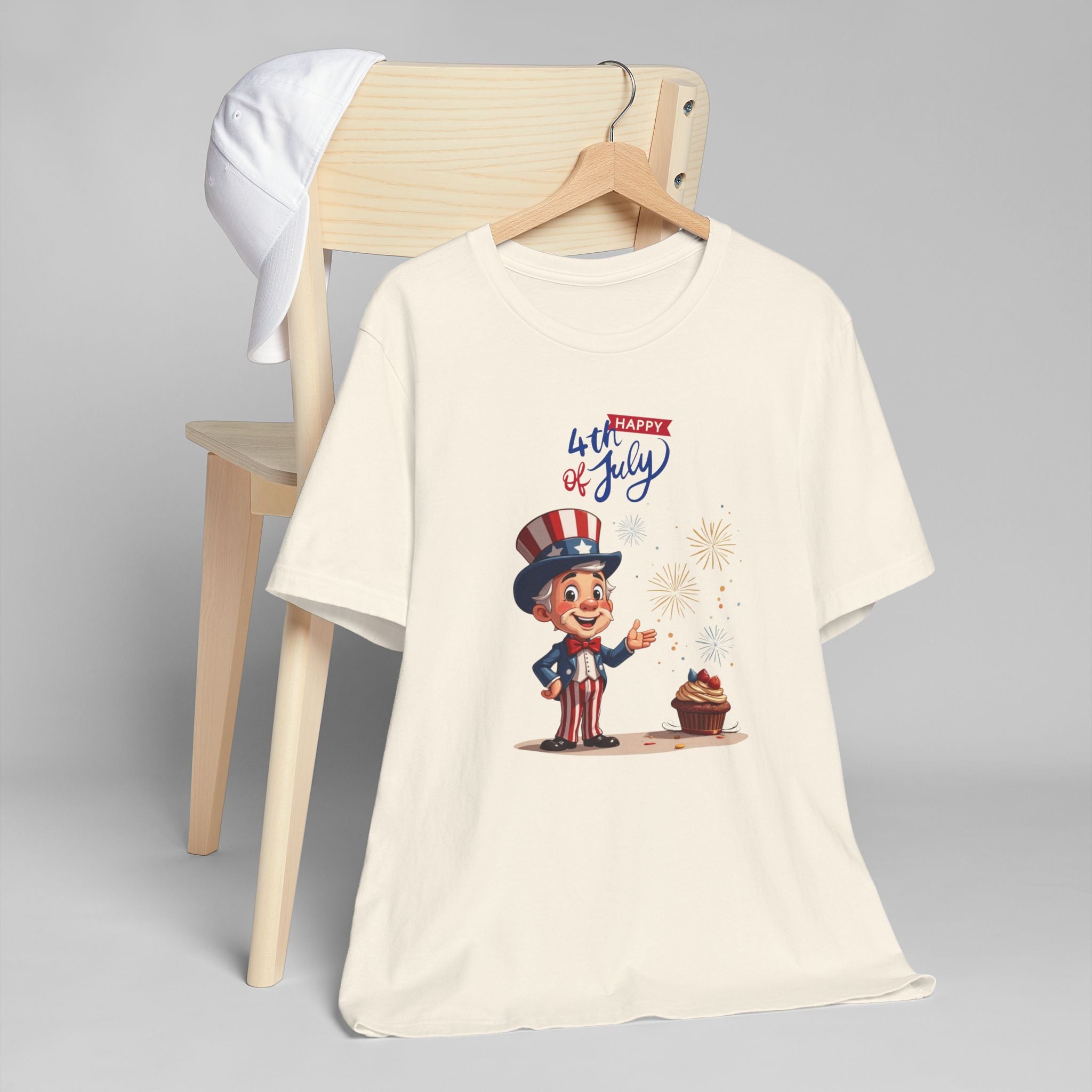 Uncle Sam Happy 4th of July Unisex Jersey T-Shirt