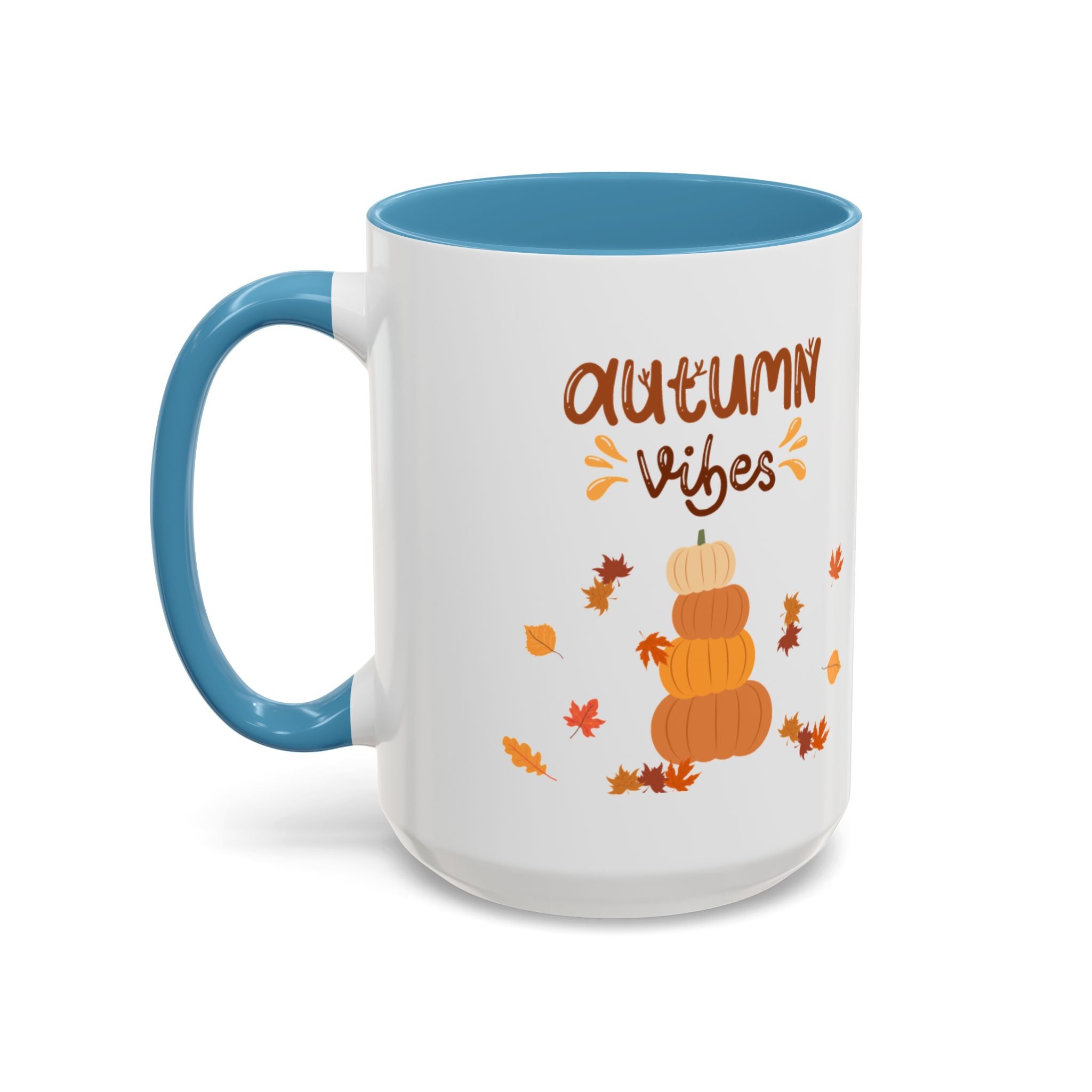 Autumn Vibes Accent Coffee Mug (11, 15oz)