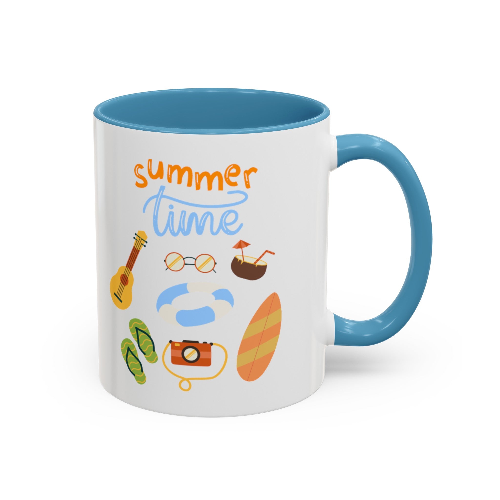 Summertime Fun Accent Coffee Mug (11, 15oz)