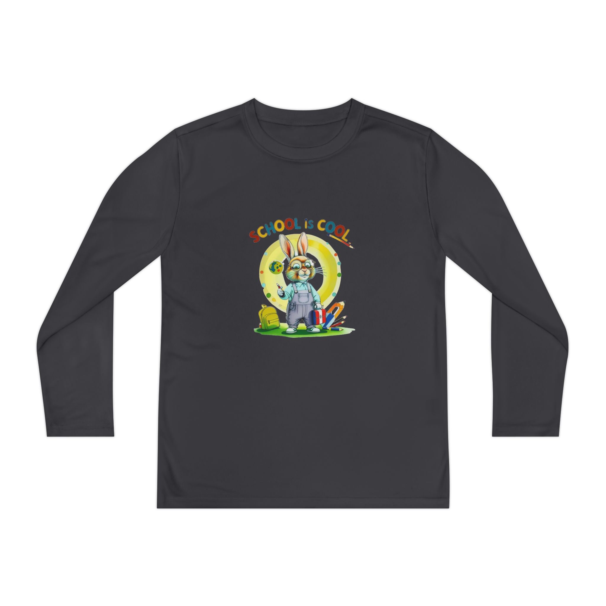 School is Cool Youth Long Sleeve Competitor Tee