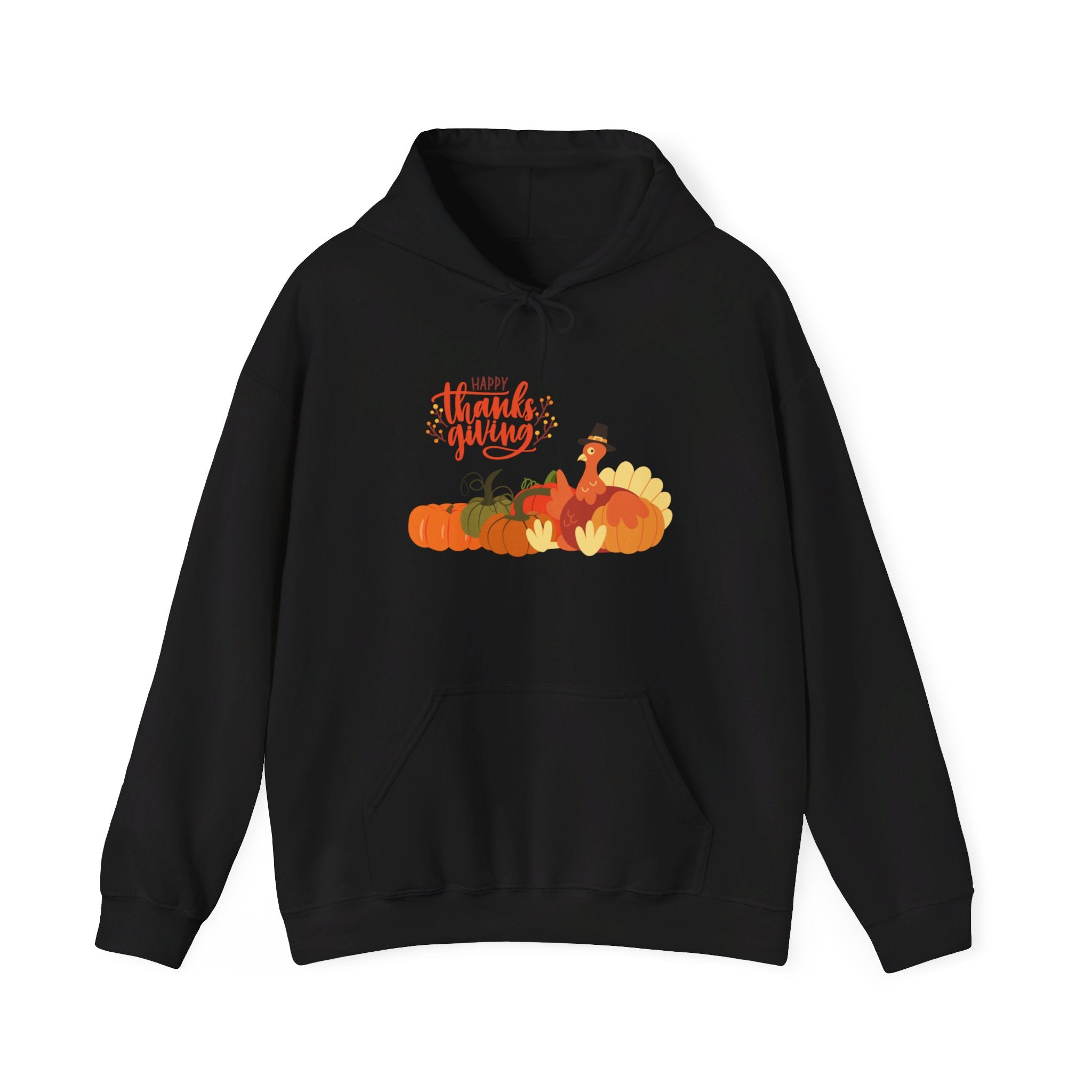 Happy Thanksgiving Turkey Unisex Heavy Blend™ Hooded Sweatshirt