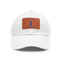 Happy Father's Day Golf Warrior Hat with Leather Patch (Rectangle)