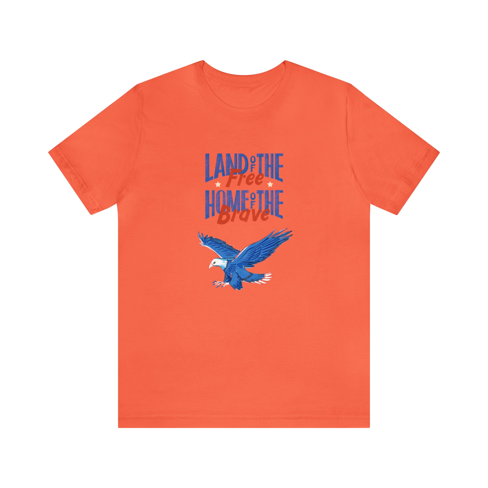 Land Of The Free Home Of The Brave Unisex Jersey Short Sleeve Tee