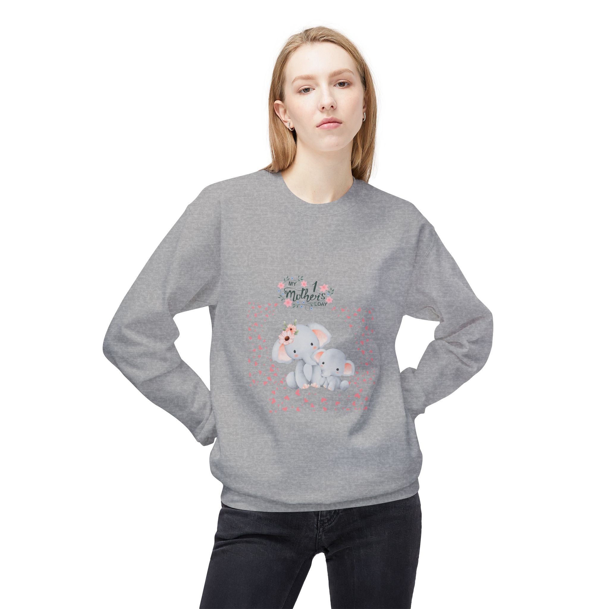 My 1st Mother's Day Fleece Crewneck Sweatshirt