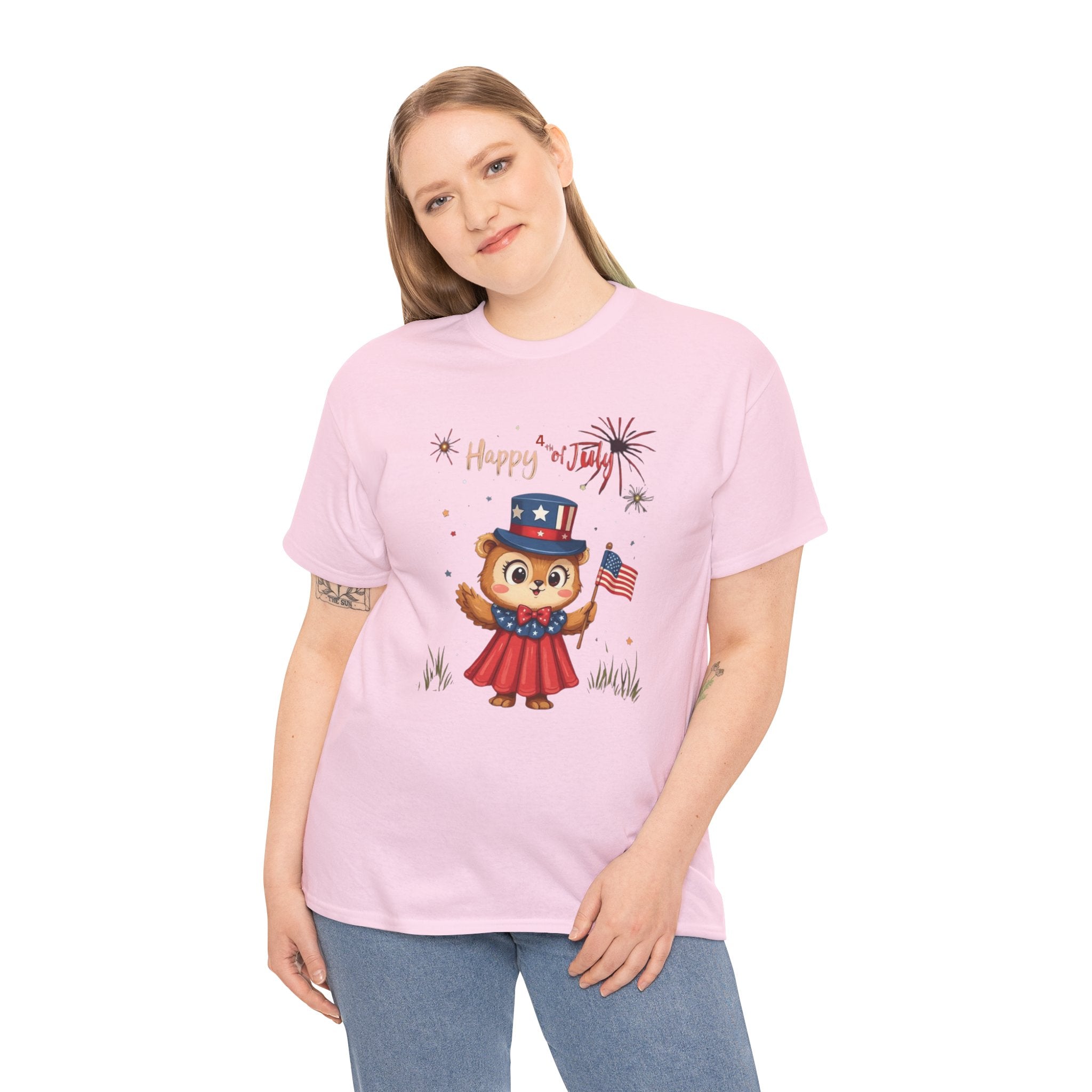 Happy Independence Day Unisex Heavy Cotton T-Shirt