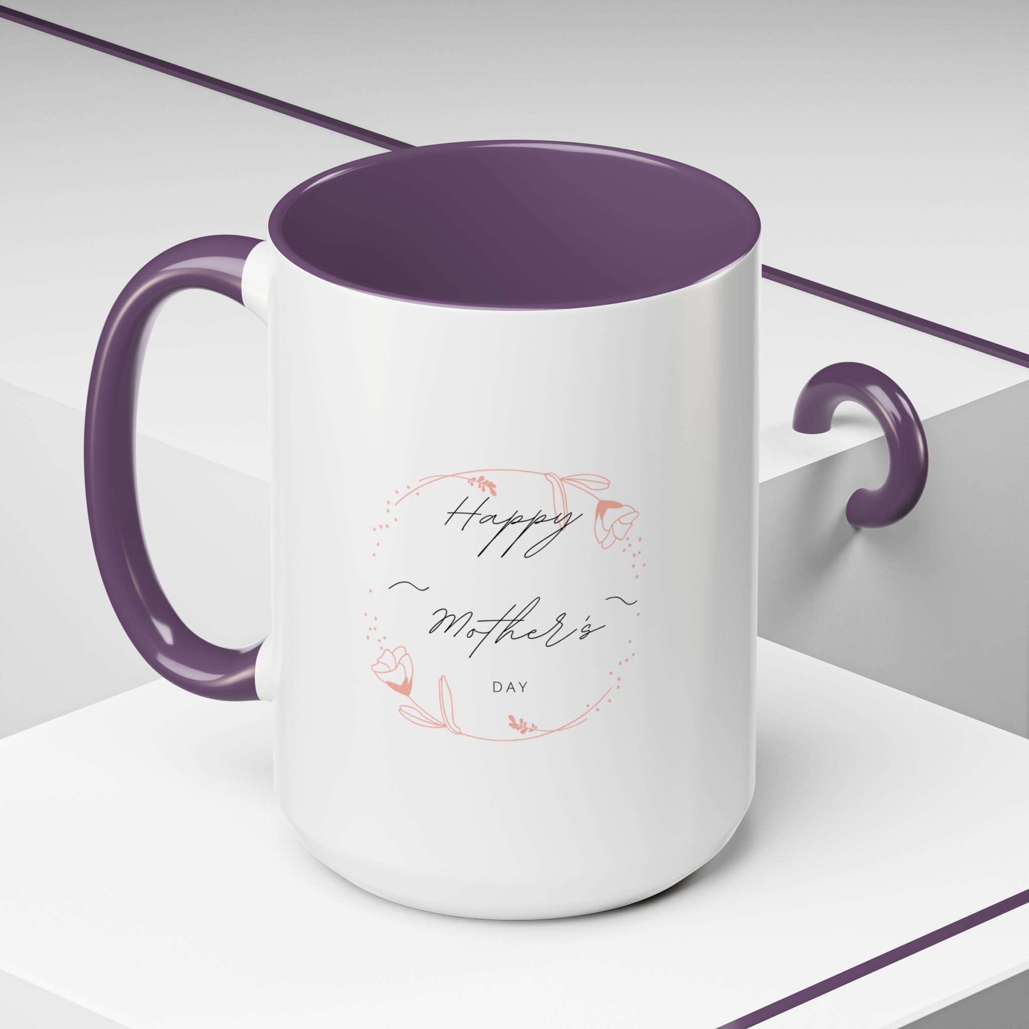 Happy Mom's Day Accent Coffee Mug  11oz & 15oz