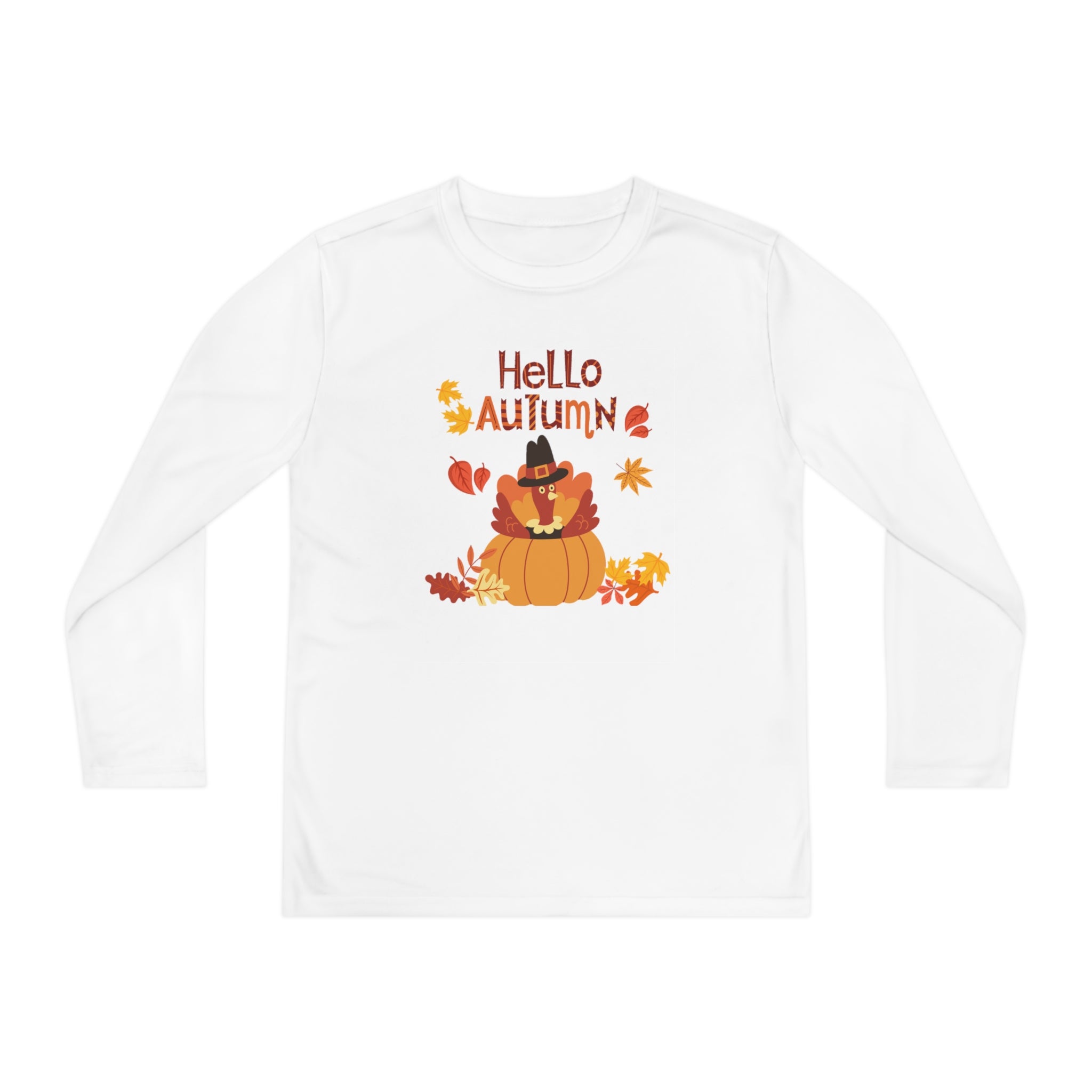 Hello Autumn Youth Long Sleeve Competitor Tee
