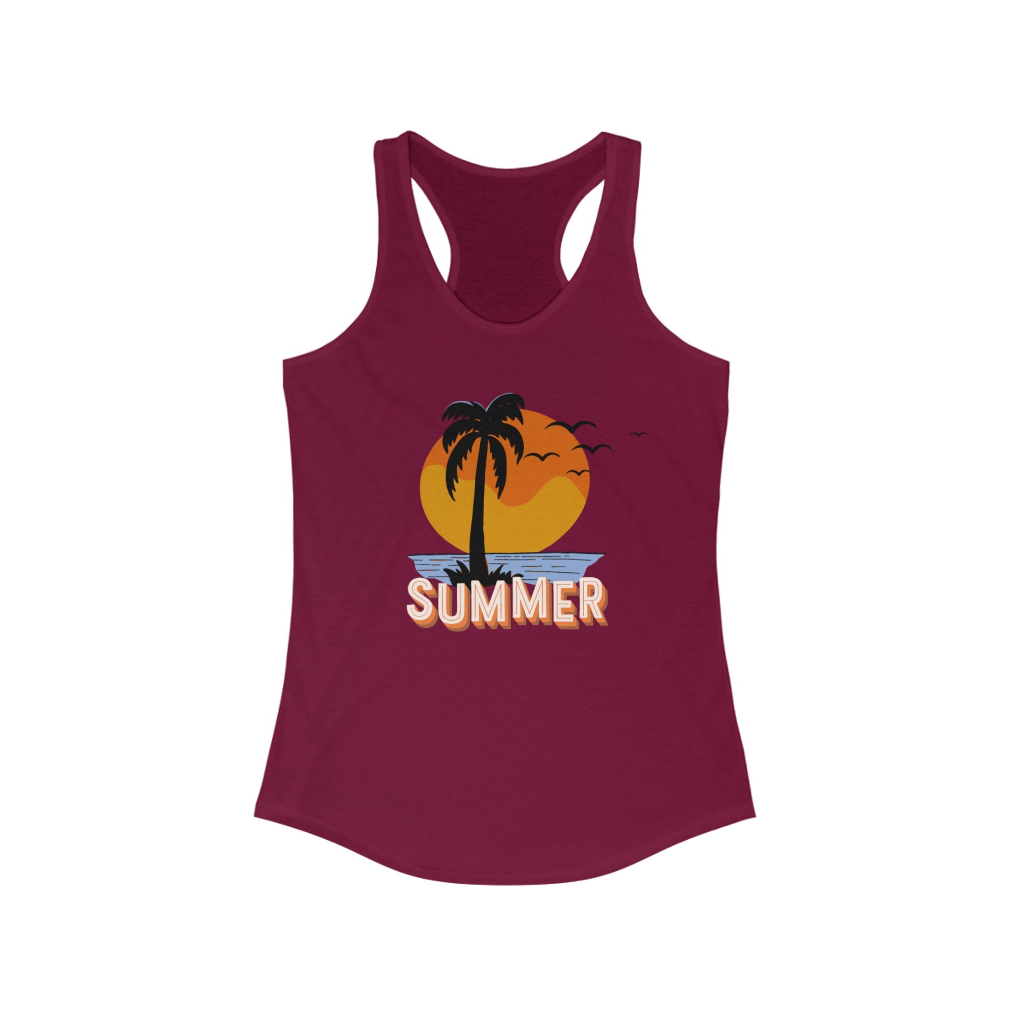 Summer Sunset Women's Ideal Racerback Tank