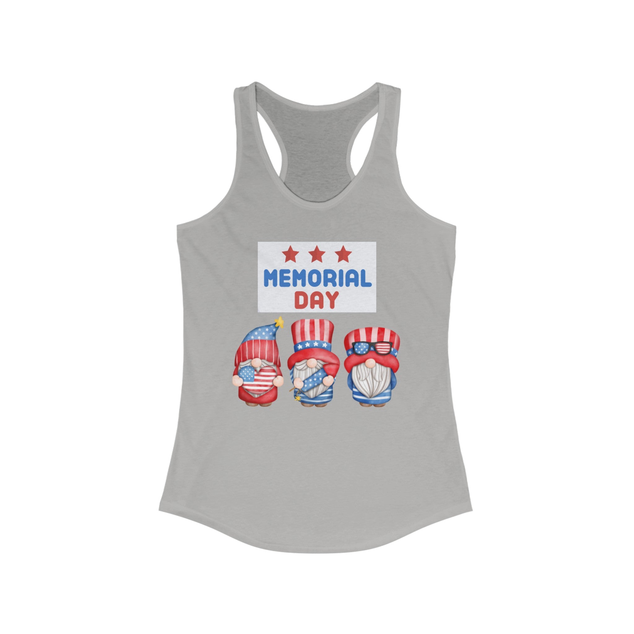 Happy Tribute Day Gnome Women's Ideal Racerback Tank