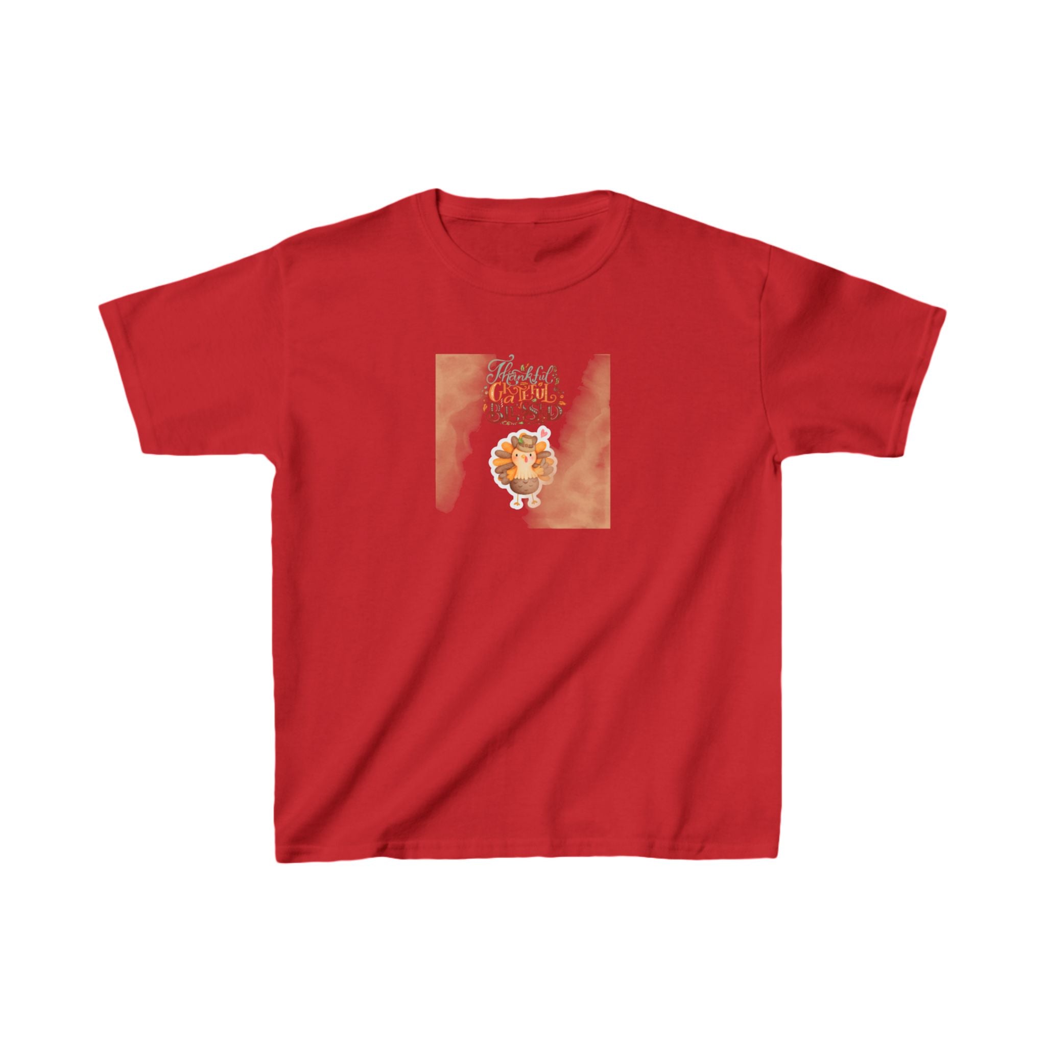 Thankful Grateful Blessed Kids Heavy Cotton™ Tee