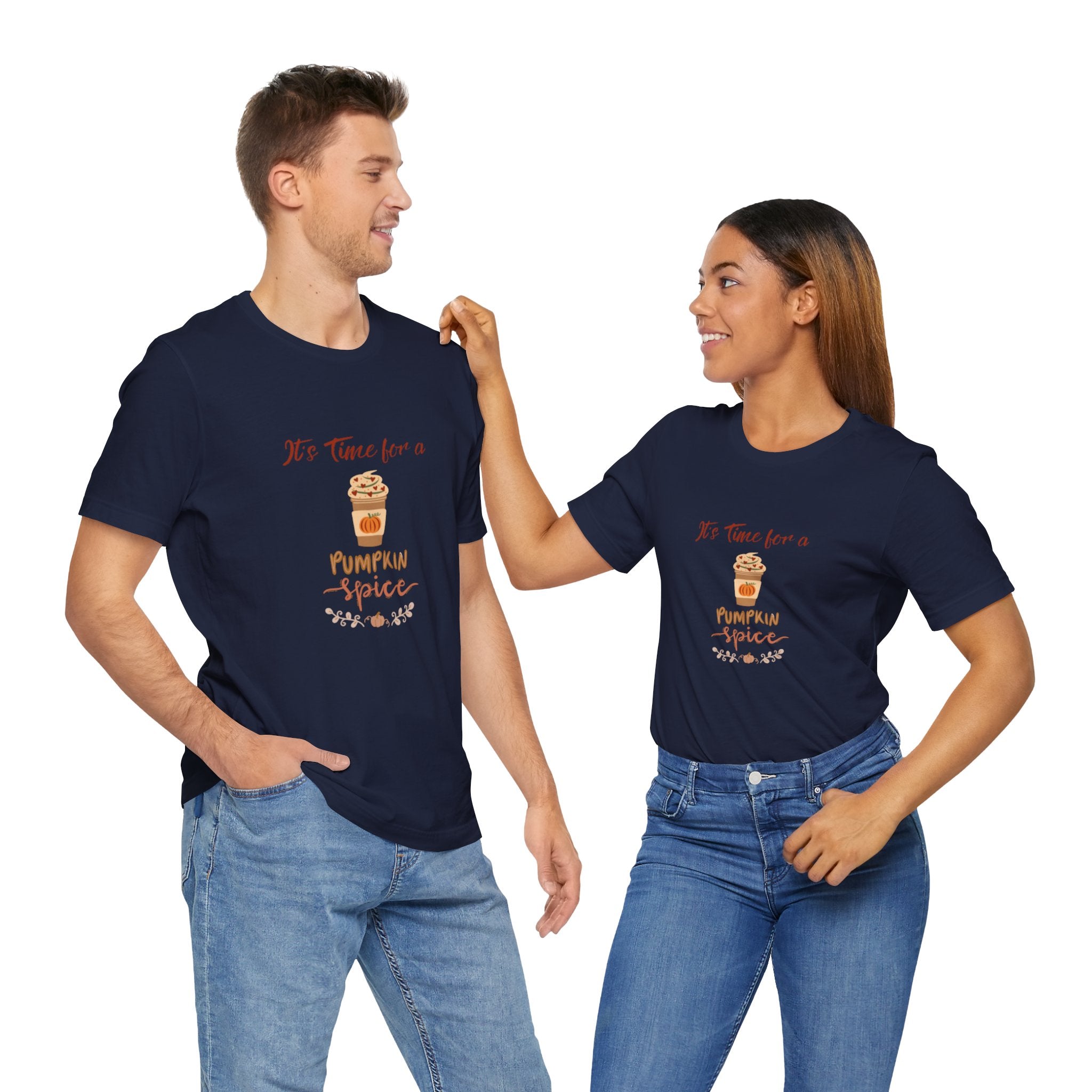 It's Time For A Pumpkin Spice Unisex Jersey Short Sleeve Tee