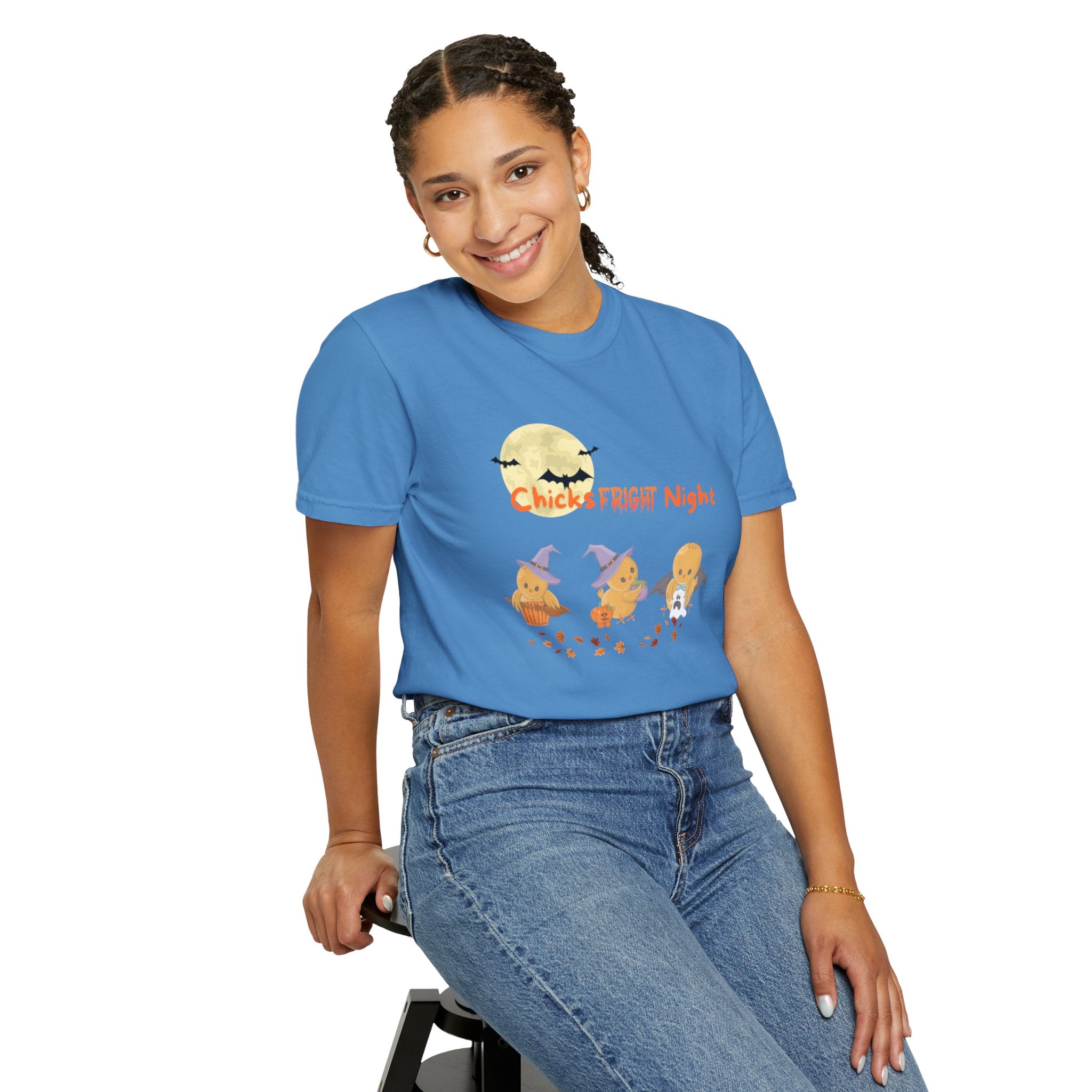 Chicks Fright Night Unisex Garment-Dyed T-shirt