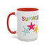 Summer Starfish Accent Coffee Mug (11, 15oz)