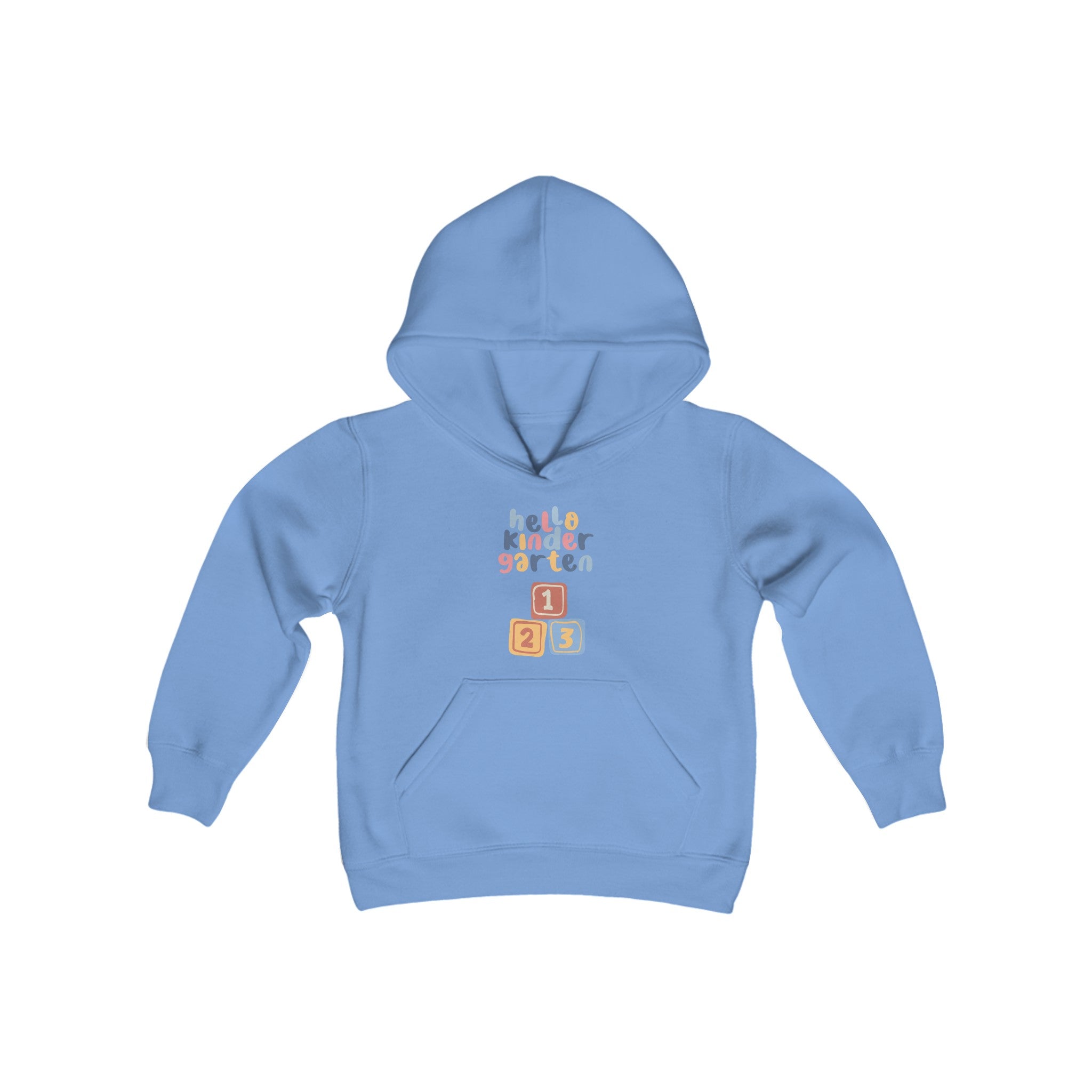 Hello Kindergarten Youth Heavy Blend Hooded Sweatshirt