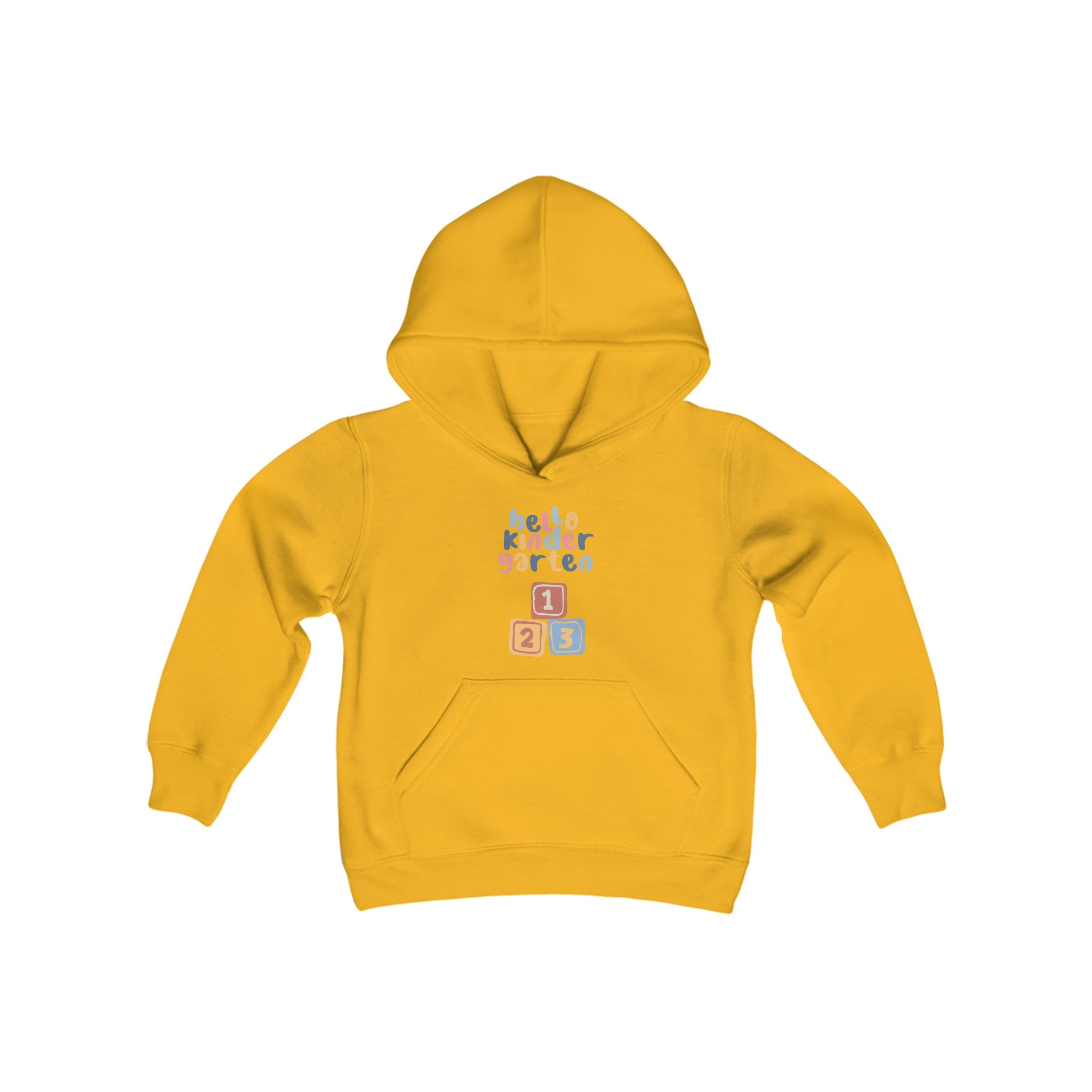 Hello Kindergarten Youth Heavy Blend Hooded Sweatshirt