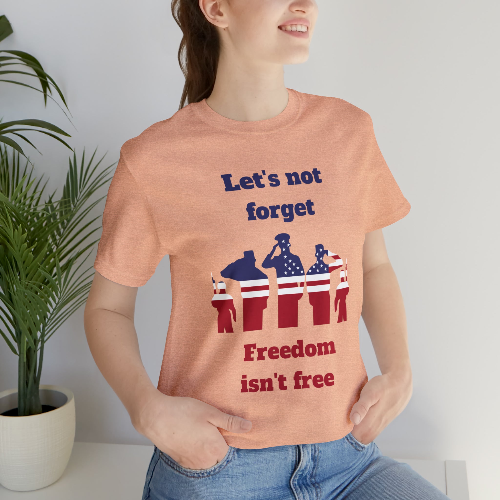 Memorial Day Freedom Is Not Free Unisex Jersey Short Sleeve Tee