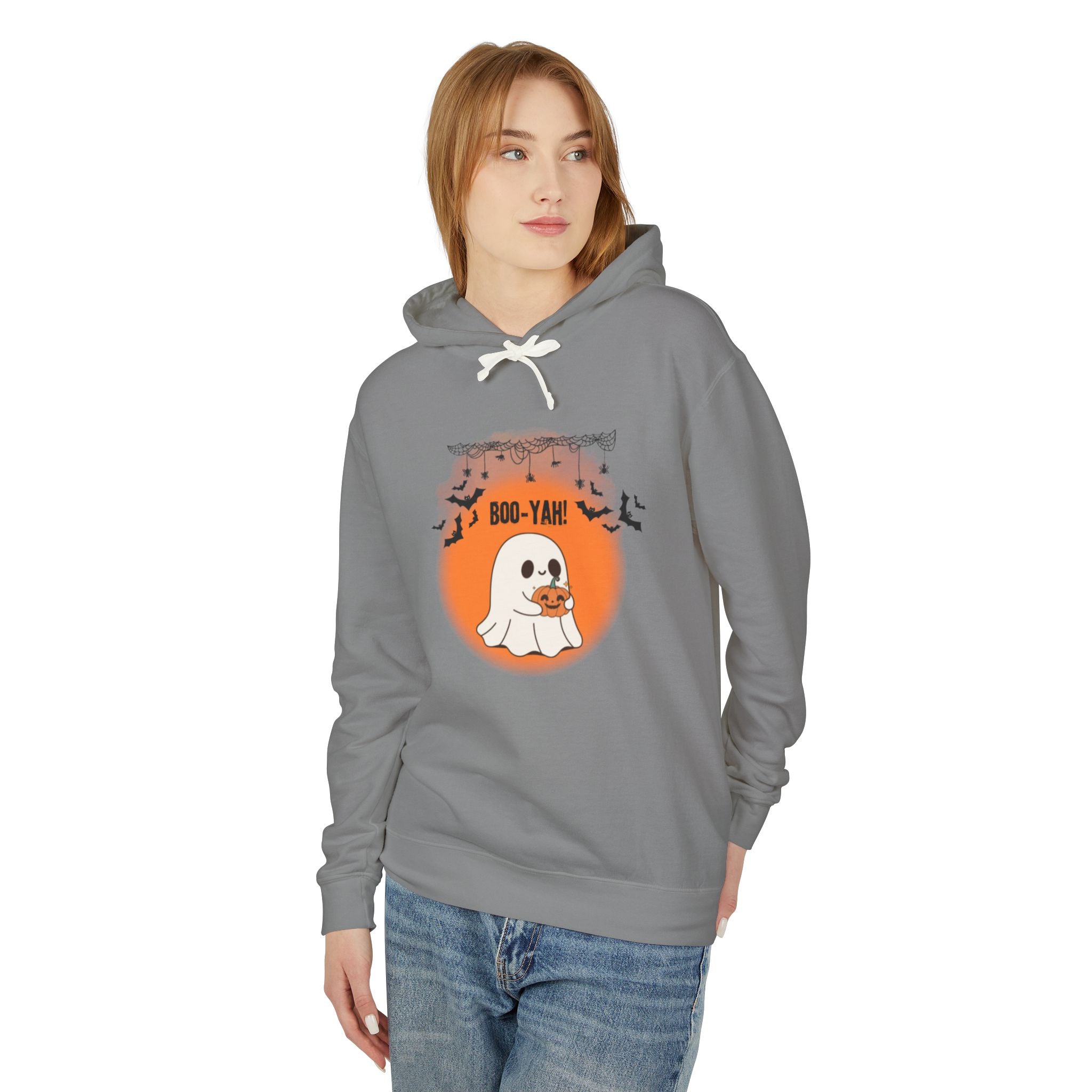 Boo-Yah! Unisex Lightweight Hooded Sweatshirt