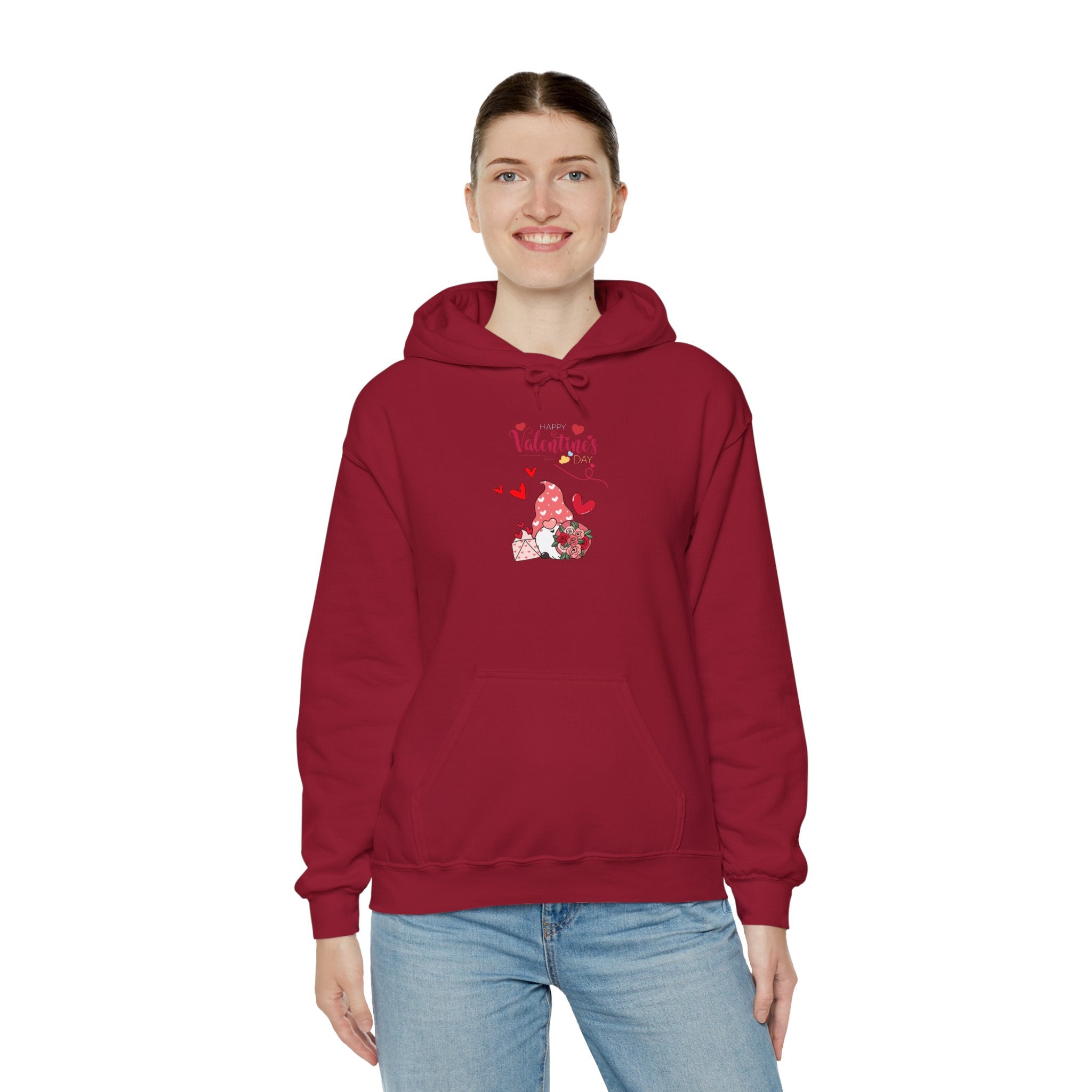 Gnome Valentine's Day Unisex Heavy Blend™ Hooded Sweatshirt