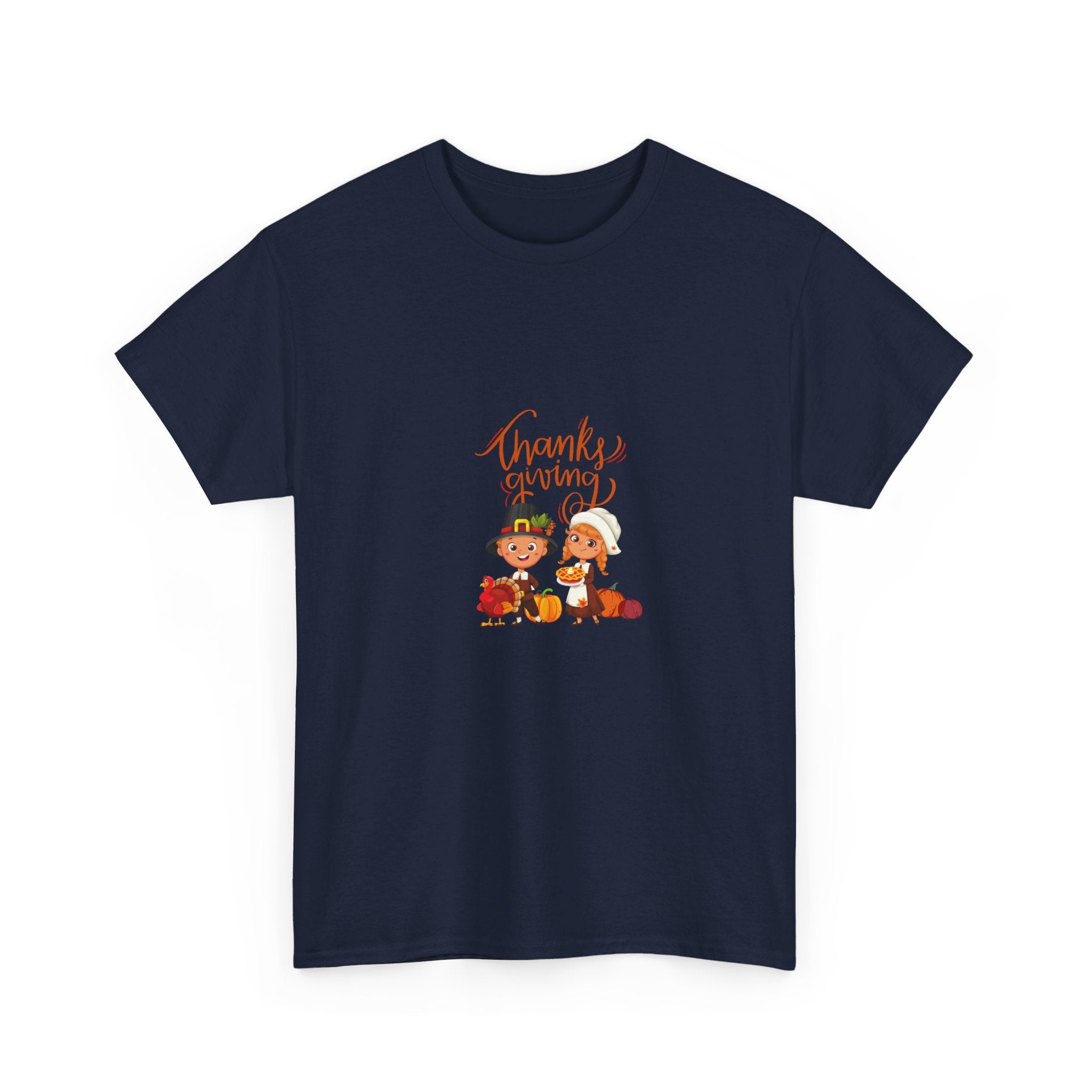 Happy Thanksgiving Unisex Heavy Cotton Tee