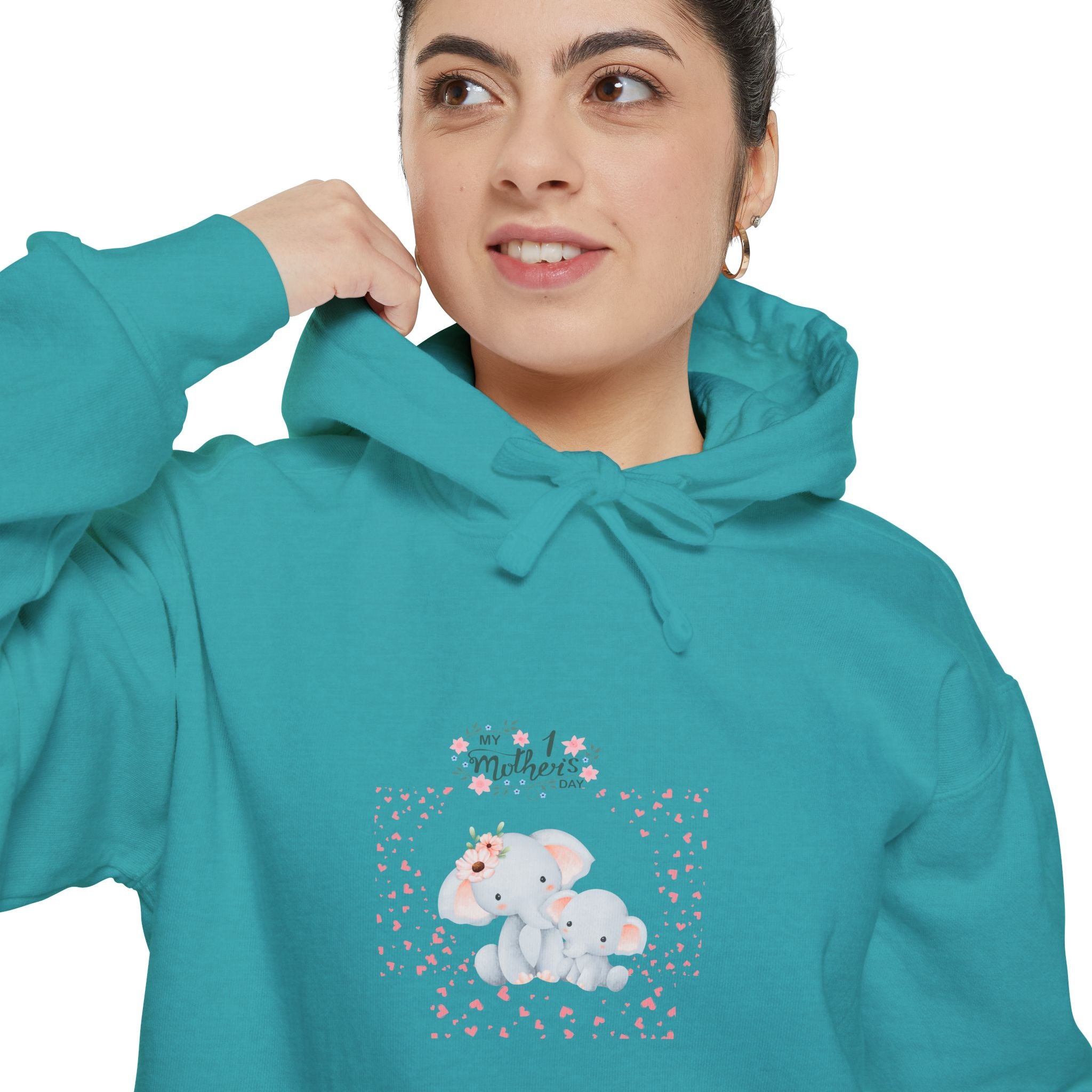 My 1st Mother's Day Unisex Hoodie - Garment-Dyed