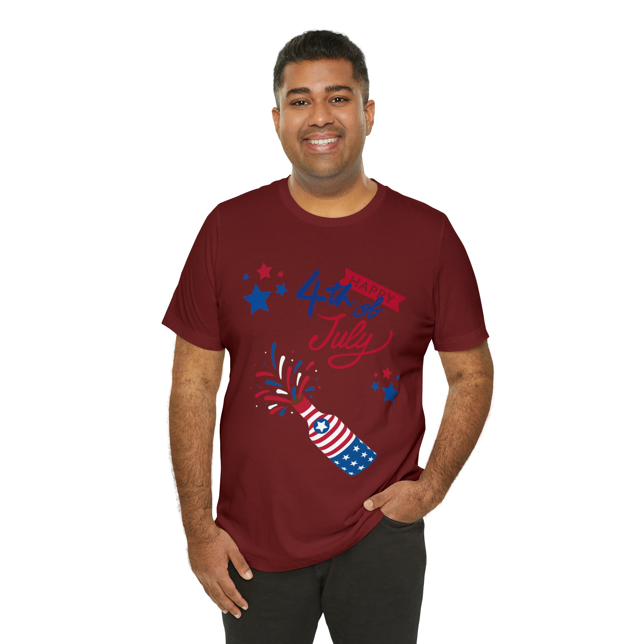 Happy 4th Of July Celebration Unisex Jersey Short Sleeve Tee