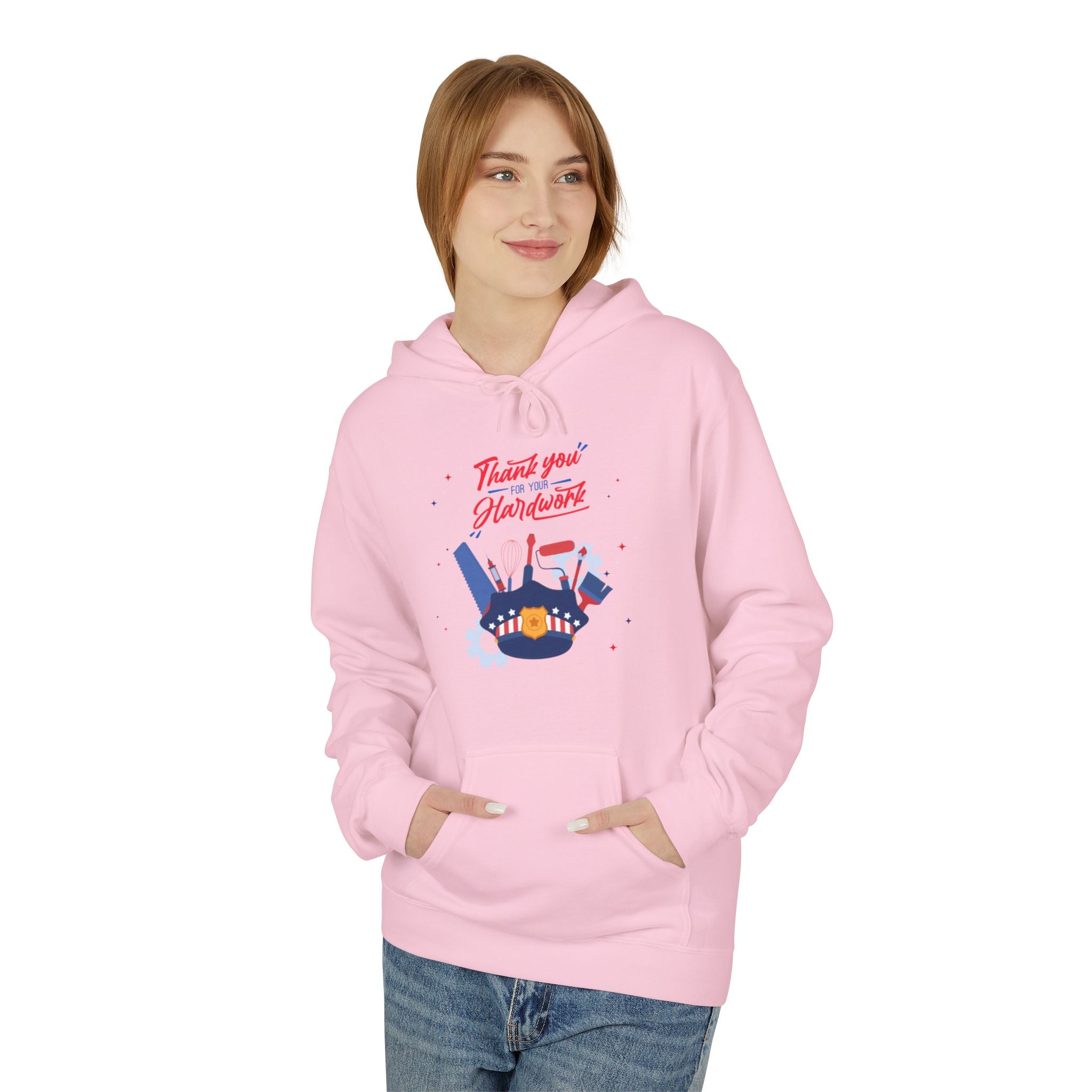 Thank You For Your Hard Work Unisex Midweight Softstyle Fleece Hoodie