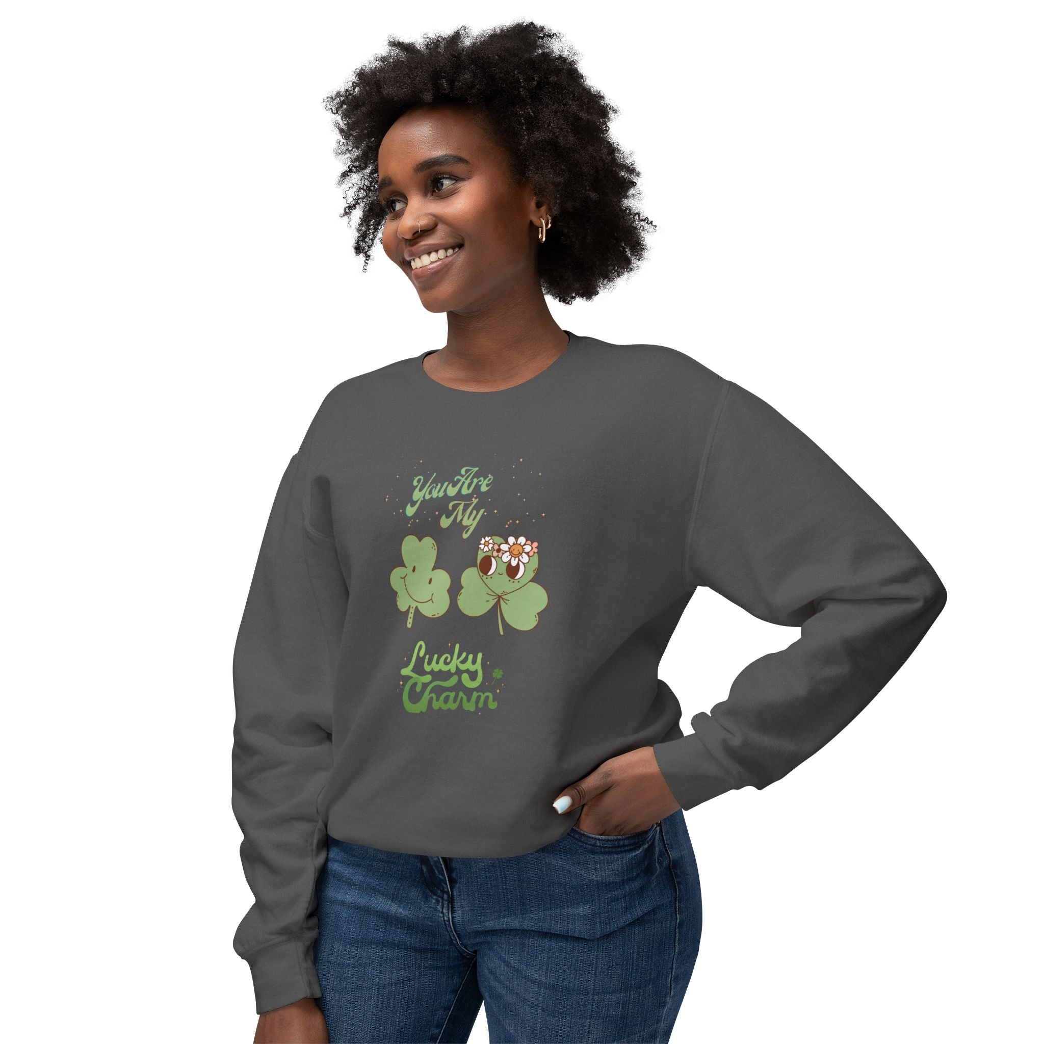 You're My Lucky Charm Unisex Lightweight Crewneck Sweatshirt