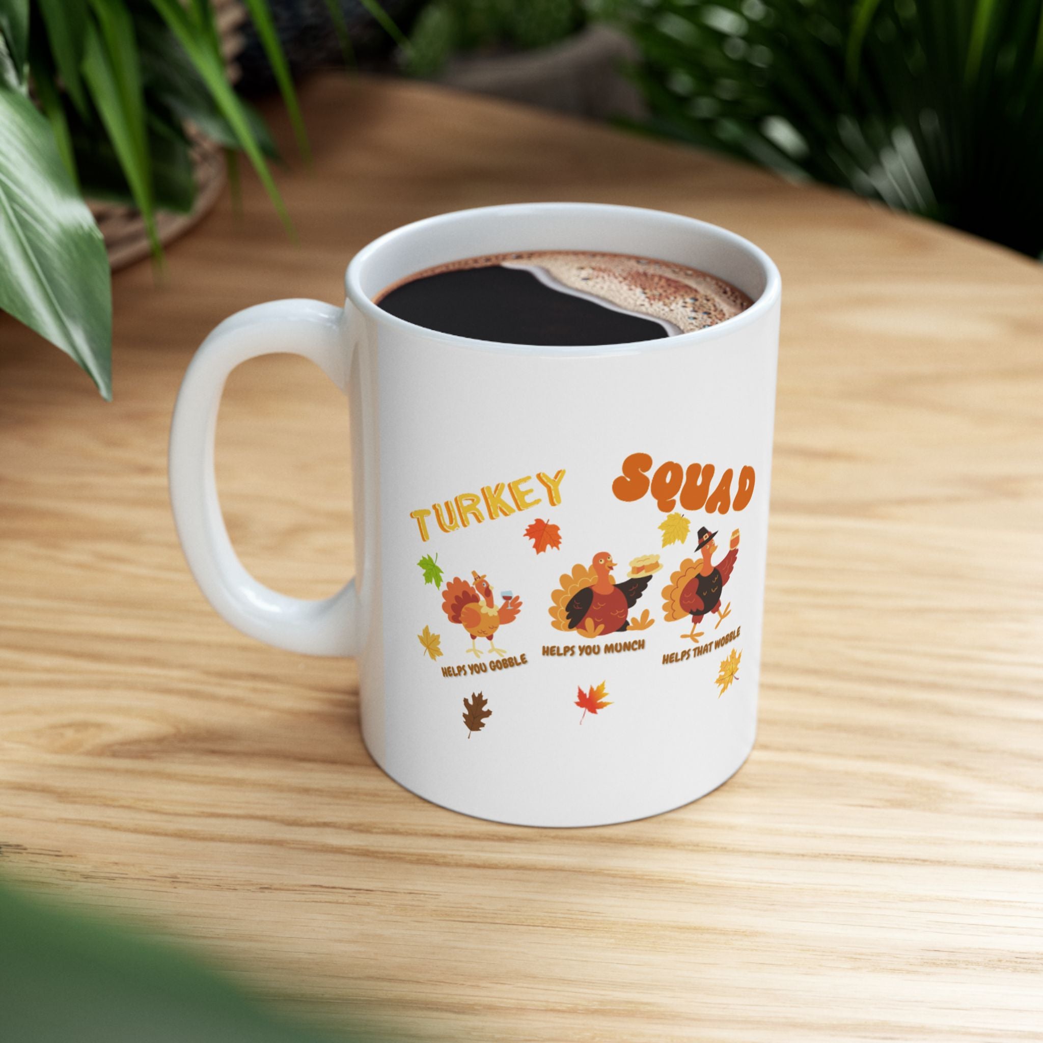 Turkey Squad Ceramic Mug, (11oz, 15oz)