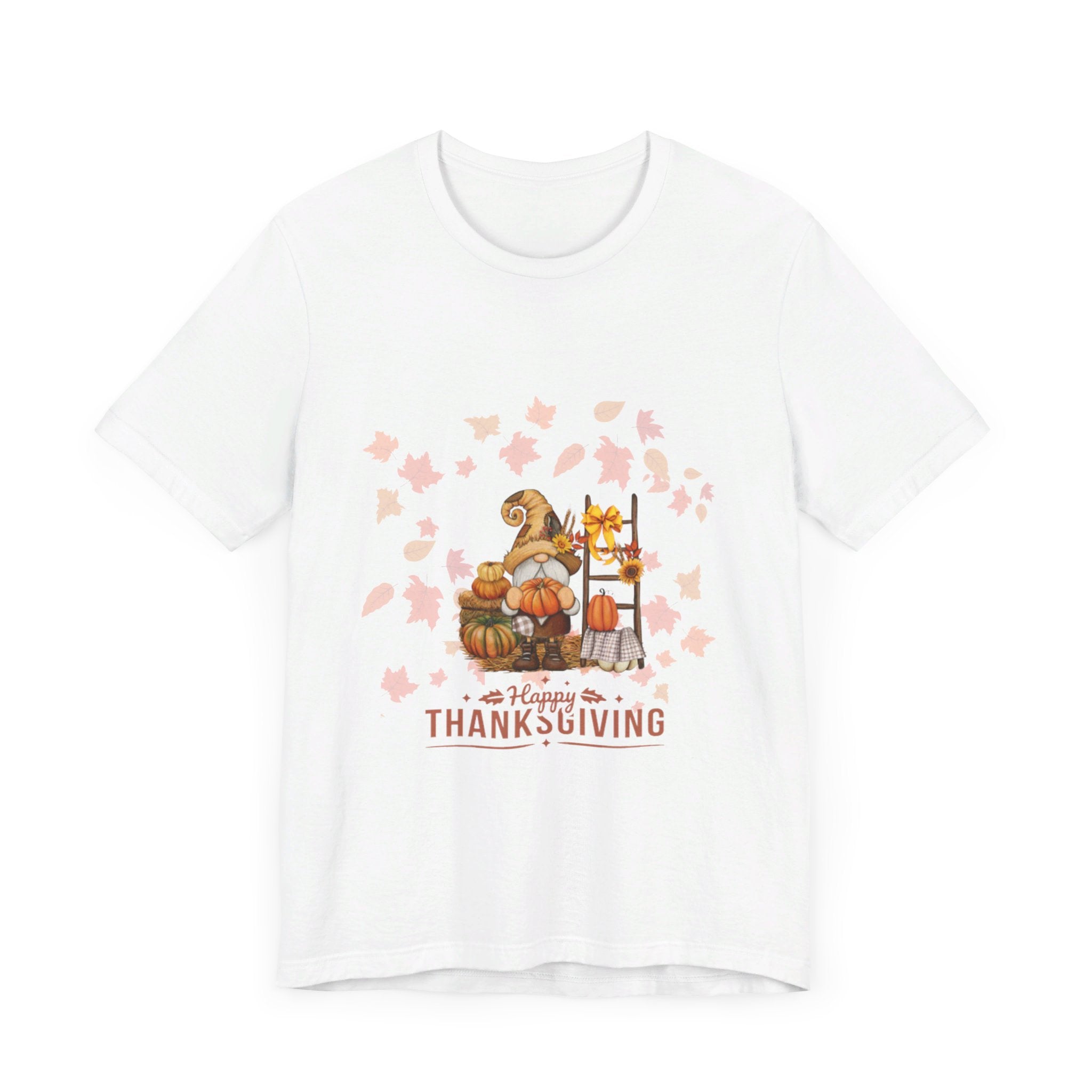Gnome Happy Thanksgiving Unisex Jersey Short Sleeve Tee