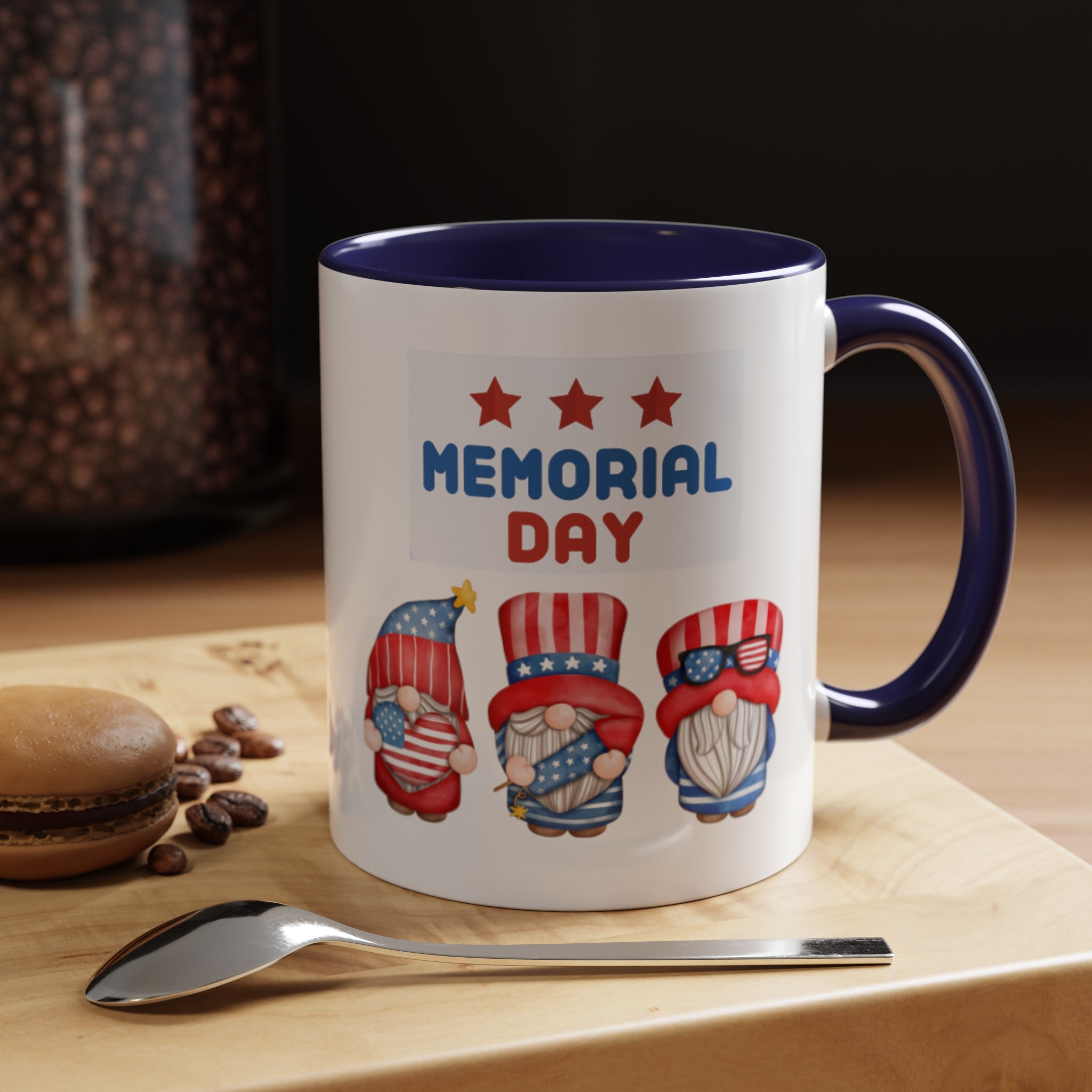 Happy Tribute Day Gnome Accent Coffee Mug (11, 15oz)