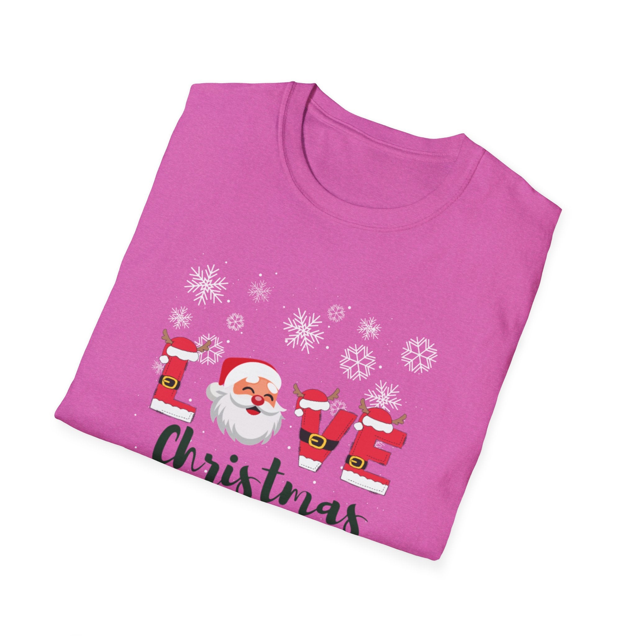 Santa Claus Loves Christmas Unisex Softstyle T-Shirt