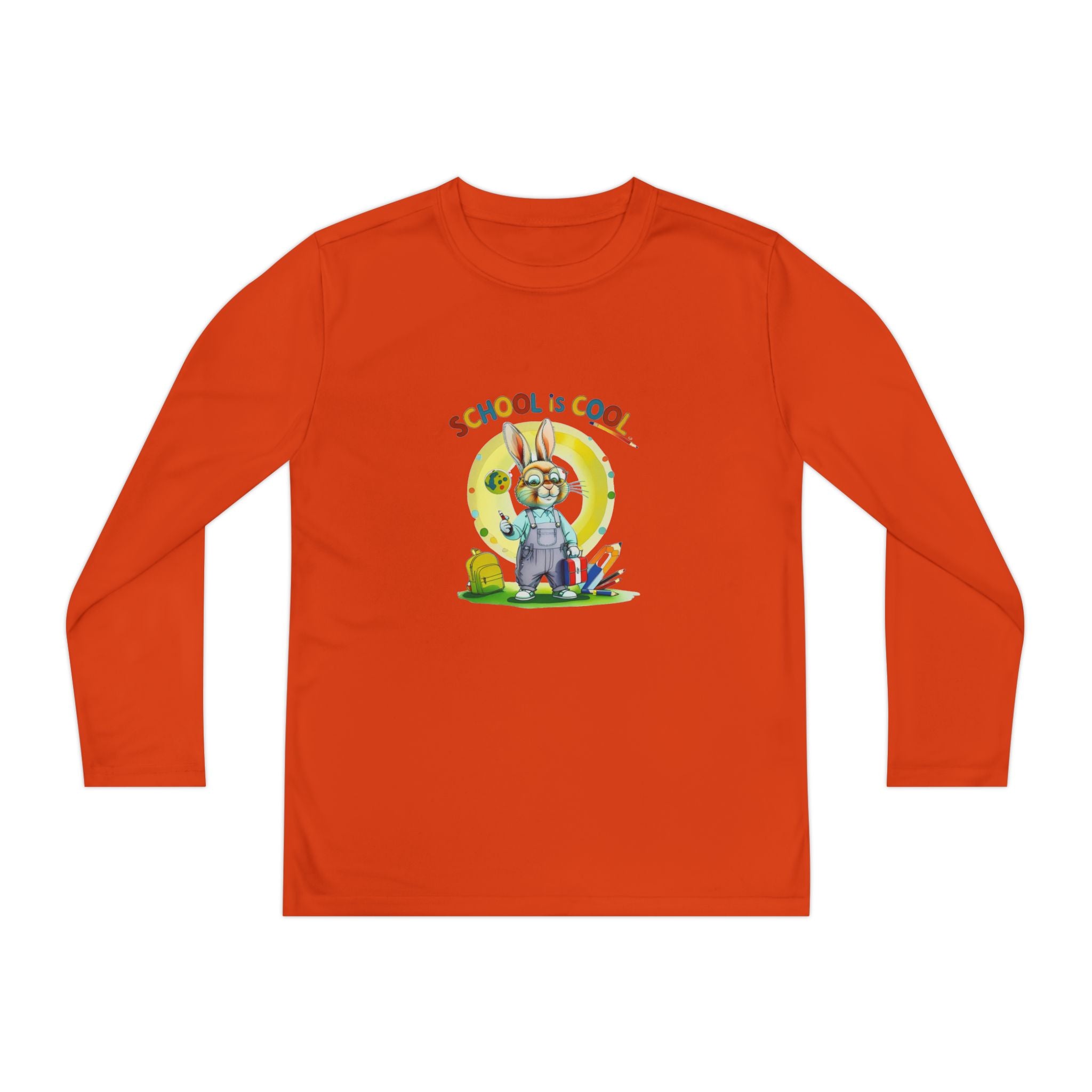 School is Cool Youth Long Sleeve Competitor Tee