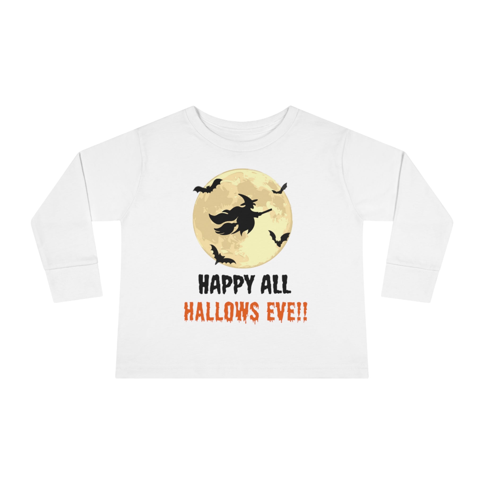 Happy All Hallows Eve Toddler Long Sleeve Tee