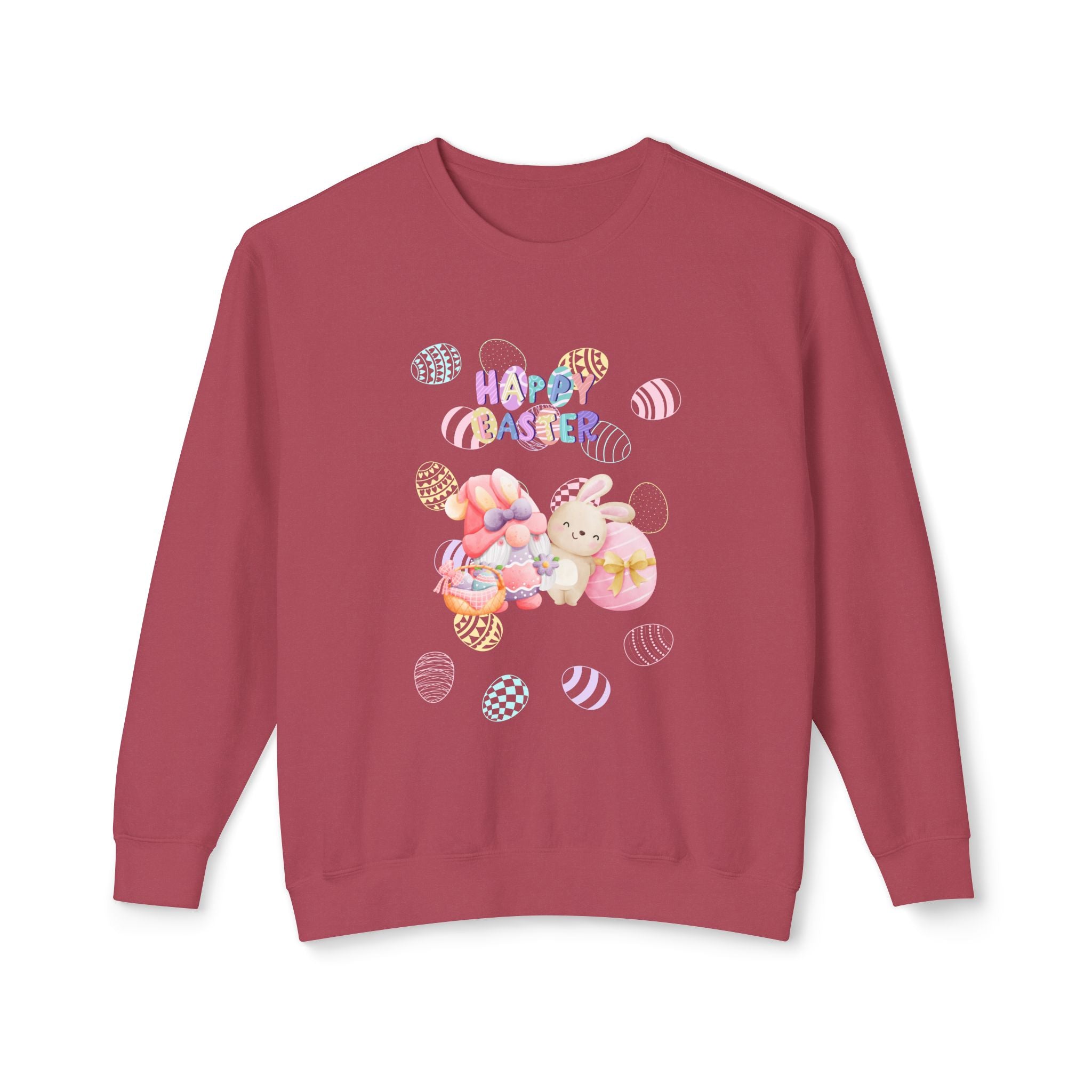 Easter Gnome Unisex Lightweight Crewneck Sweatshirt