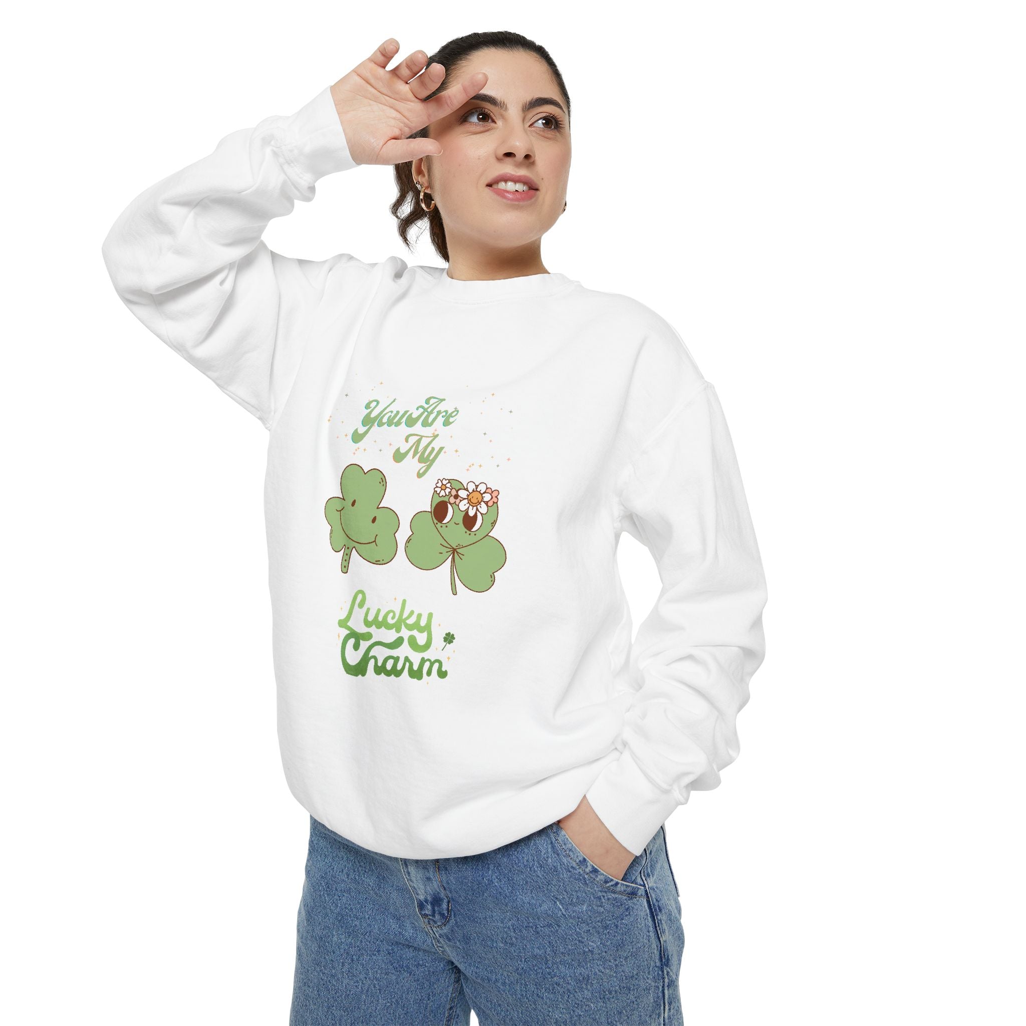 You're My Lucky Charm Sweatshirt - Unisex Garment-Dyed for St. Patrick's Day