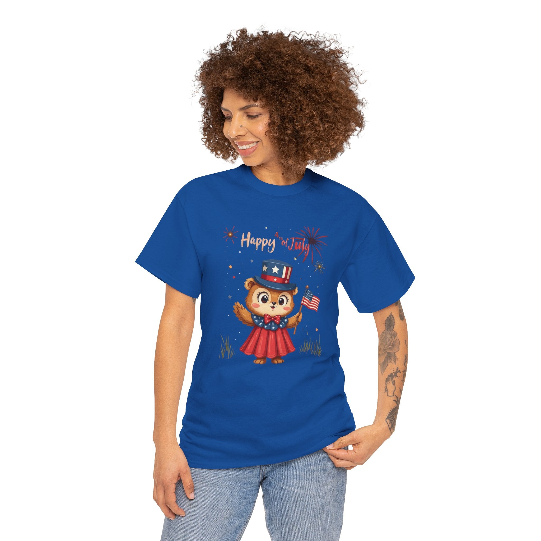Happy Independence Day Unisex Heavy Cotton T-Shirt