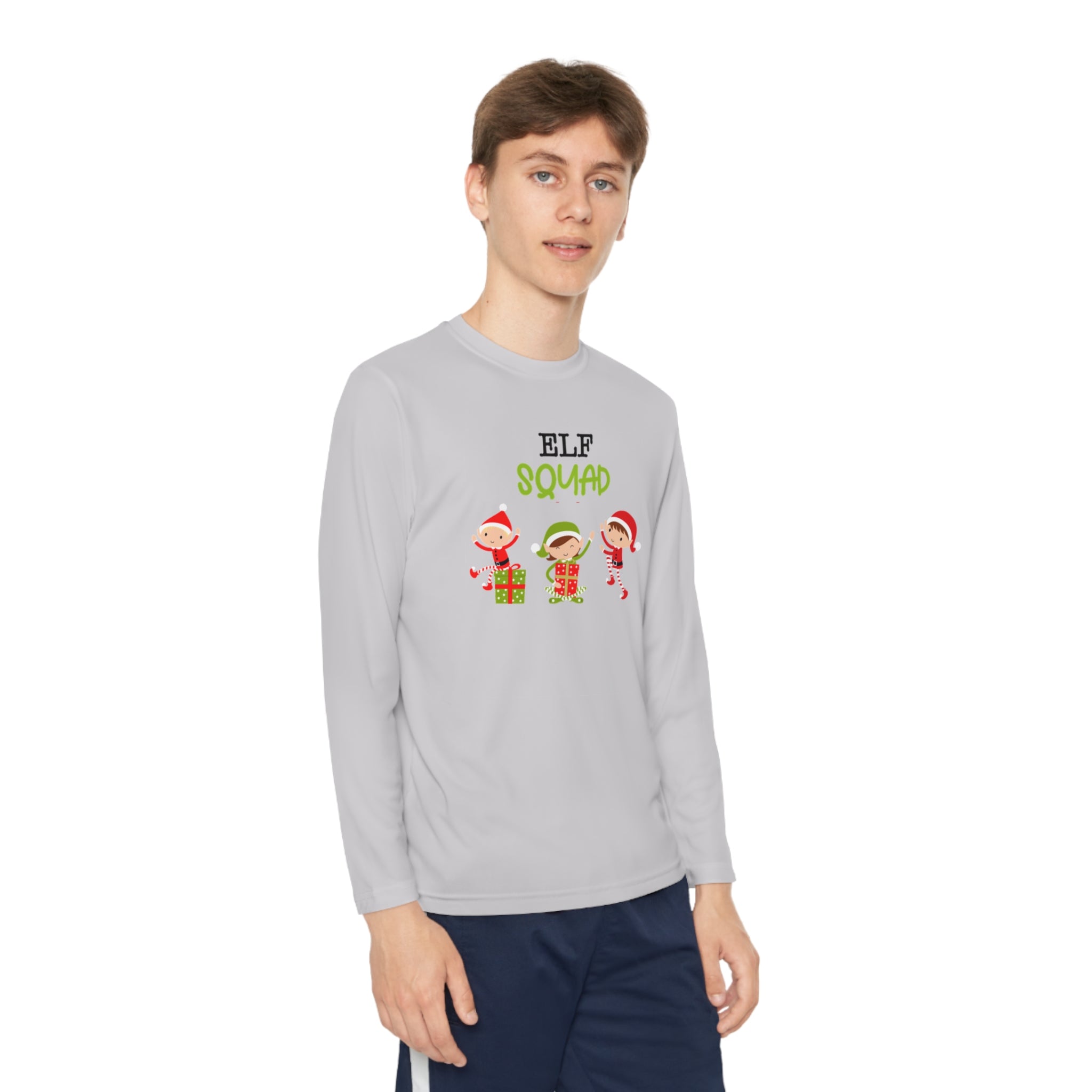 Elf Squad Youth Long Sleeve Competitor Tee