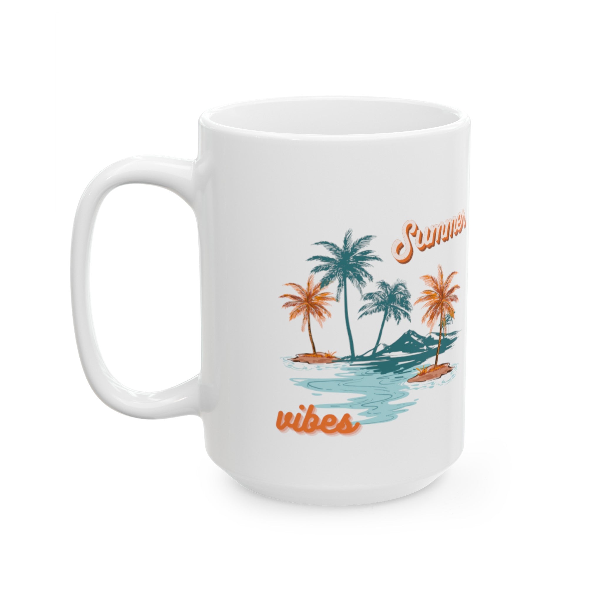 Summer Season Vibes Ceramic Mug, (11oz, 15oz)