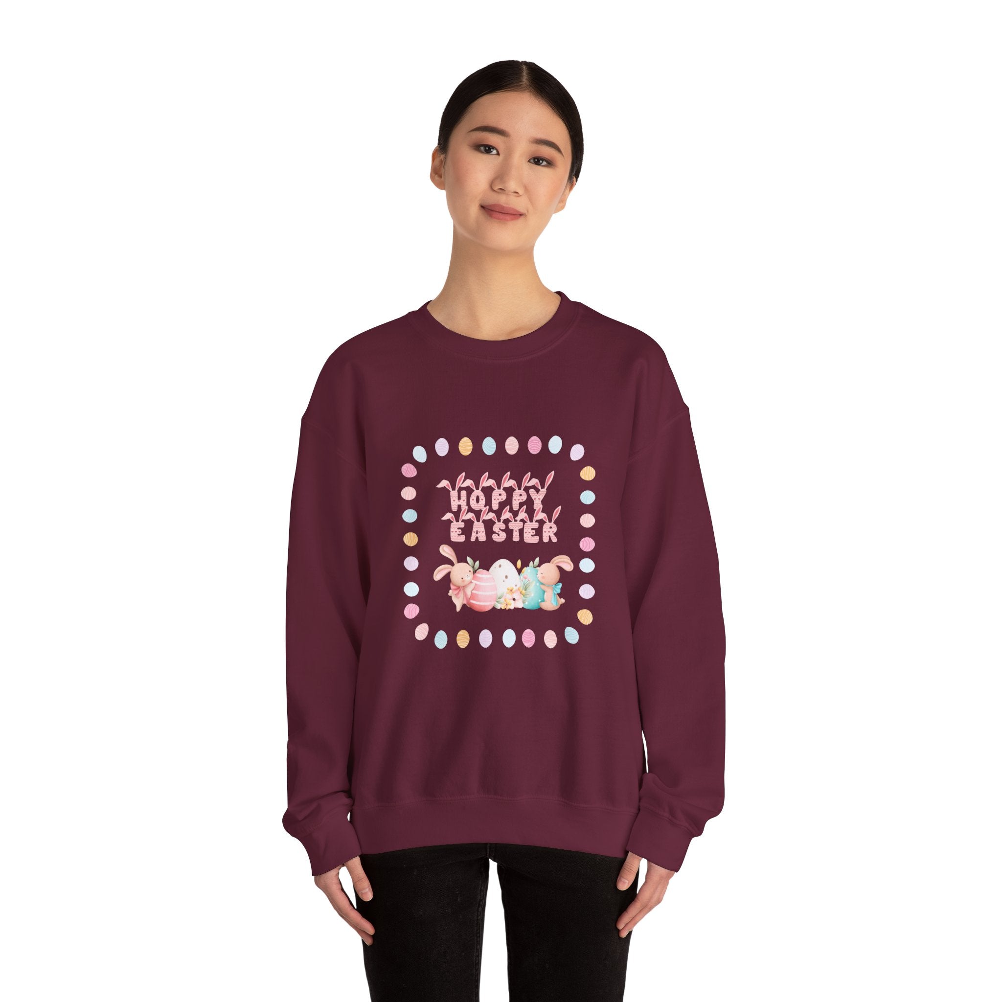 Hoppy Easter Crewneck Sweatshirt  Unisex Heavy Blend