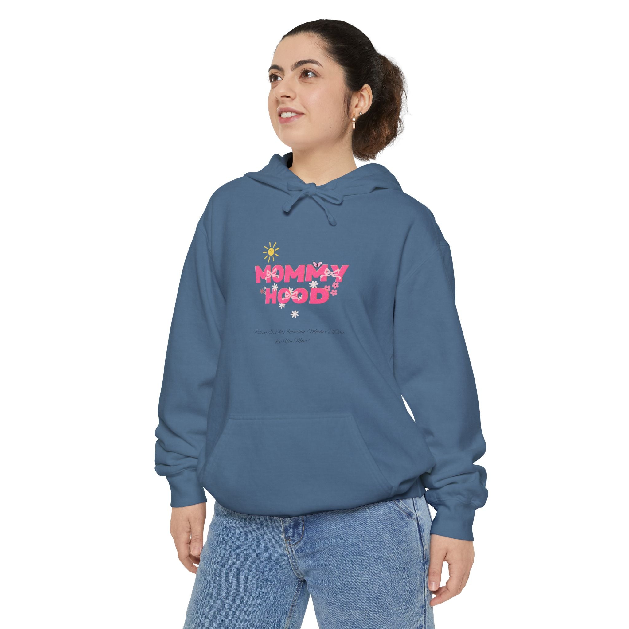 Mommy Hood Graphic Unisex Hoodie - Perfect for New Moms