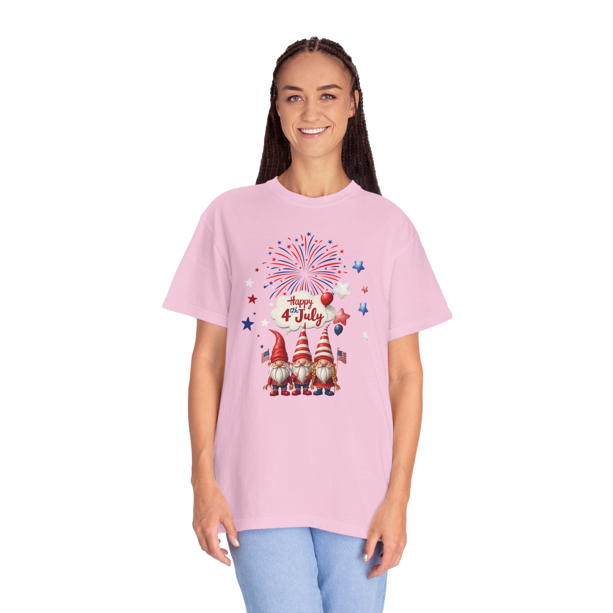 Gnome 4th of July T-shirt for 4th of July, Unisex Summer Tee