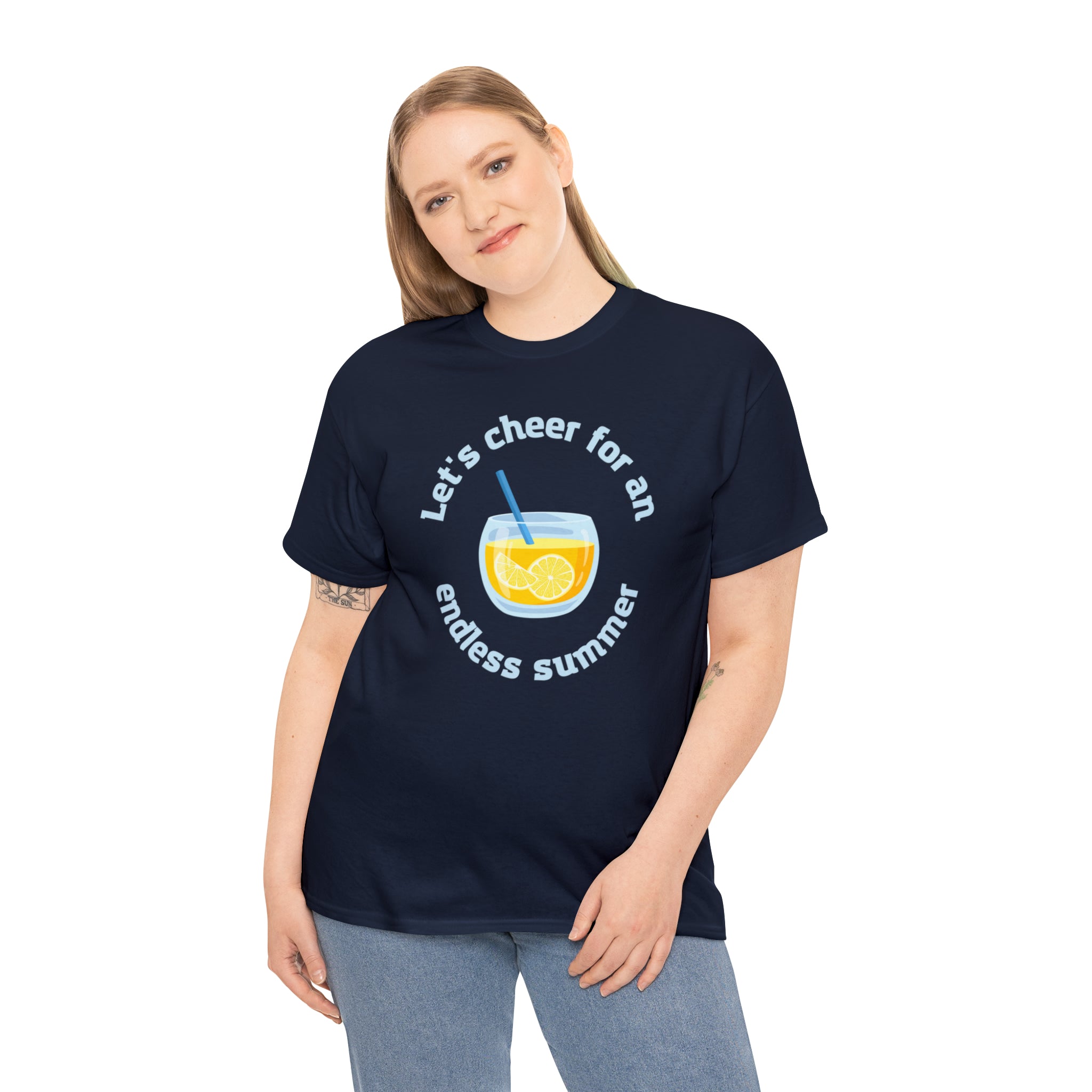 Let's Cheer For An Endless Summer Unisex Heavy Cotton Tee