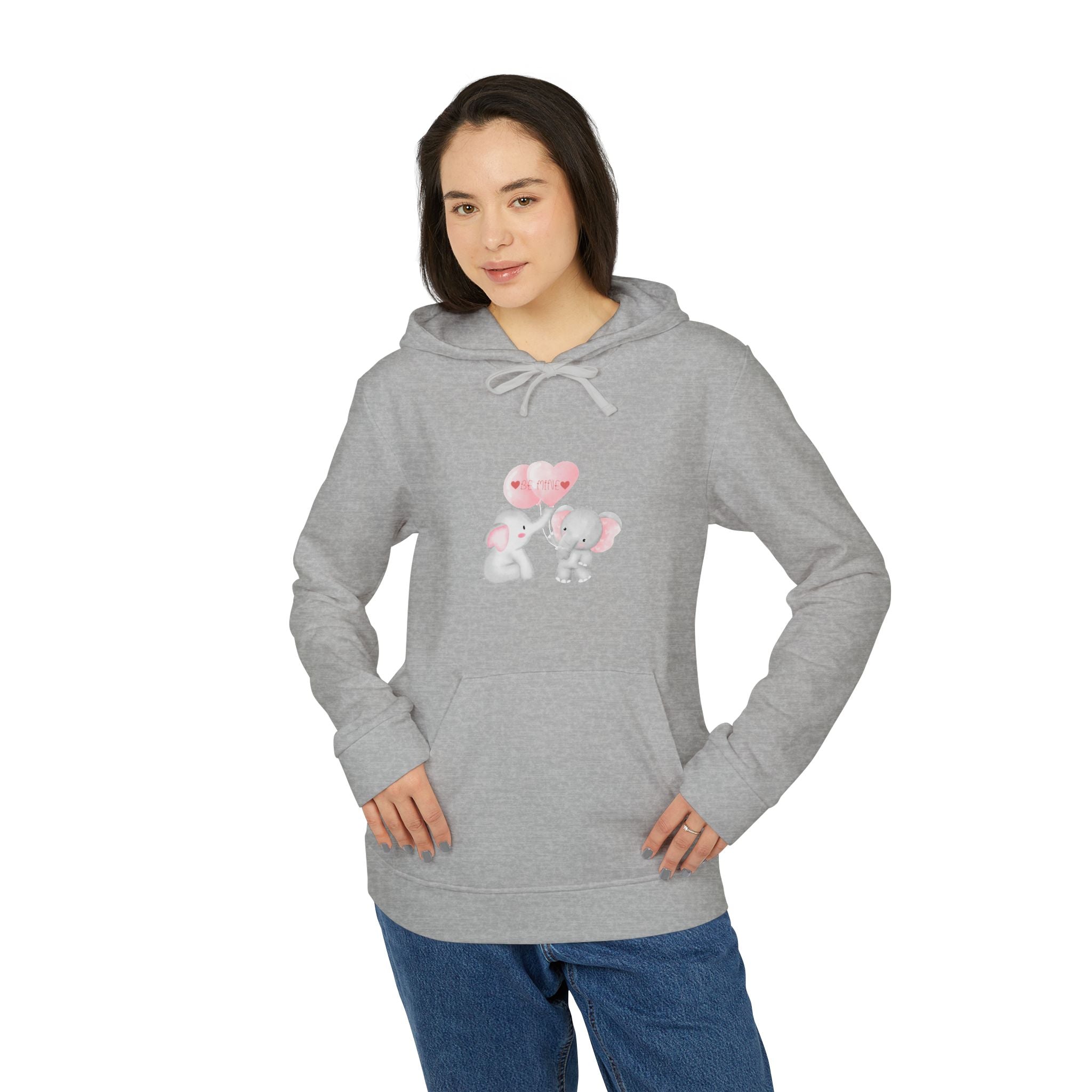 Be Mine Love Adidas Unisex Fleece Hoodie