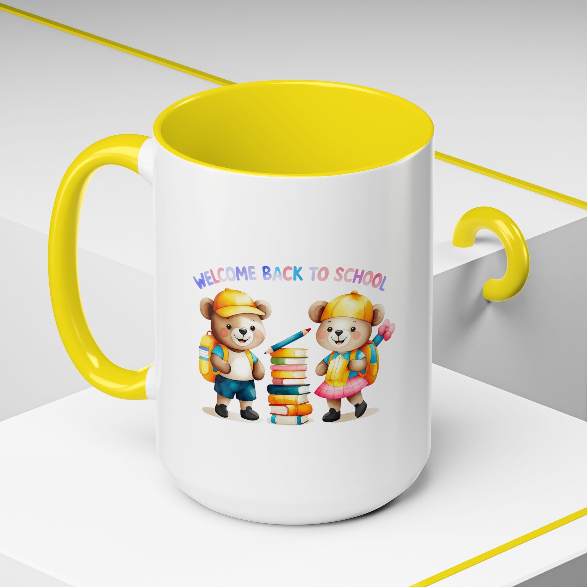 Welcome Back to School Bear Coffee Mug - 11oz, 15oz
