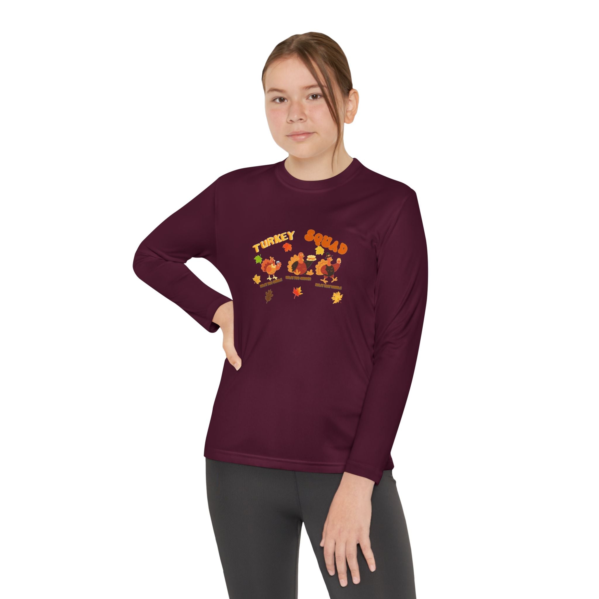 Turkey Squad Youth Long Sleeve Competitor Tee