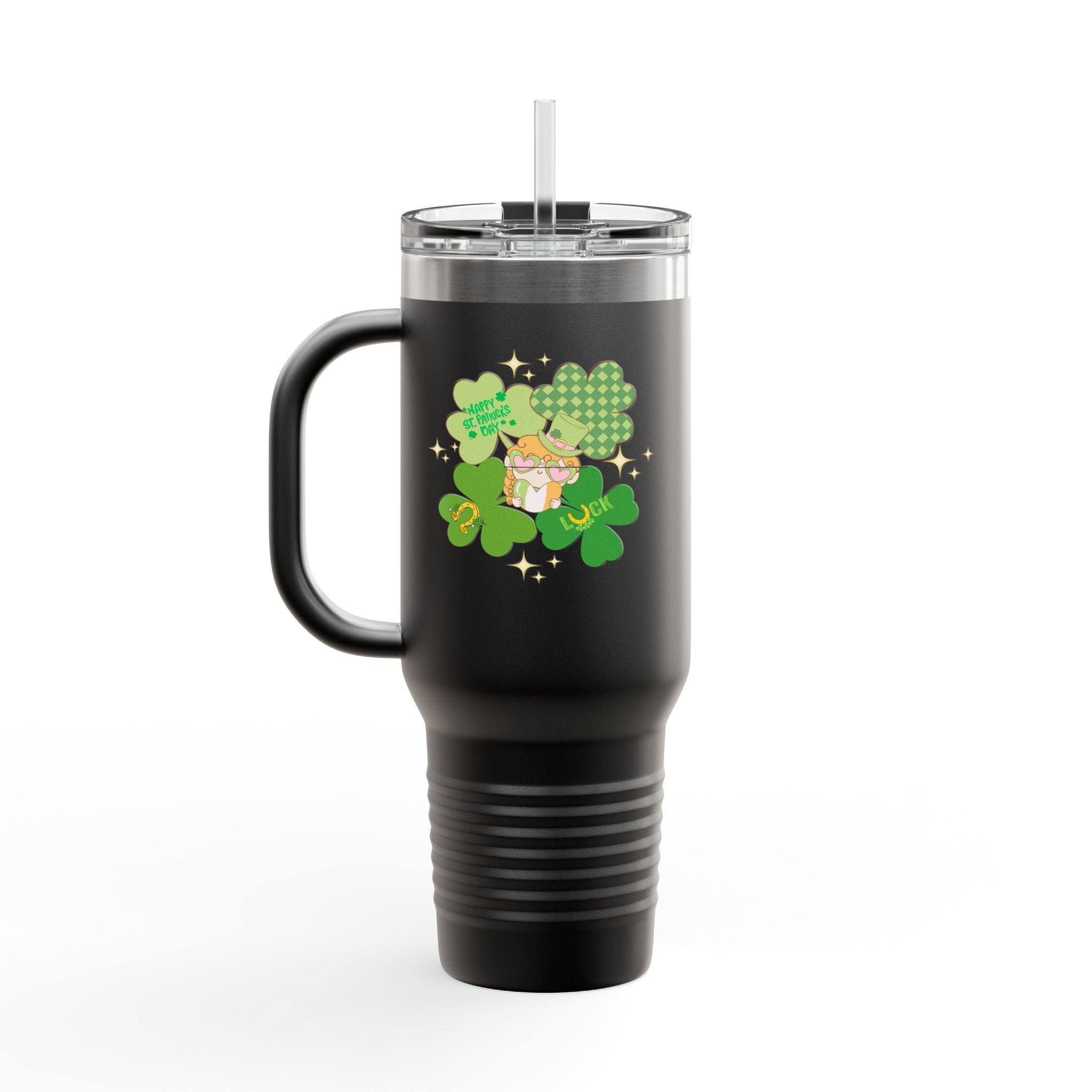 Retro St. Paddy's Day Insulated Travel Mug