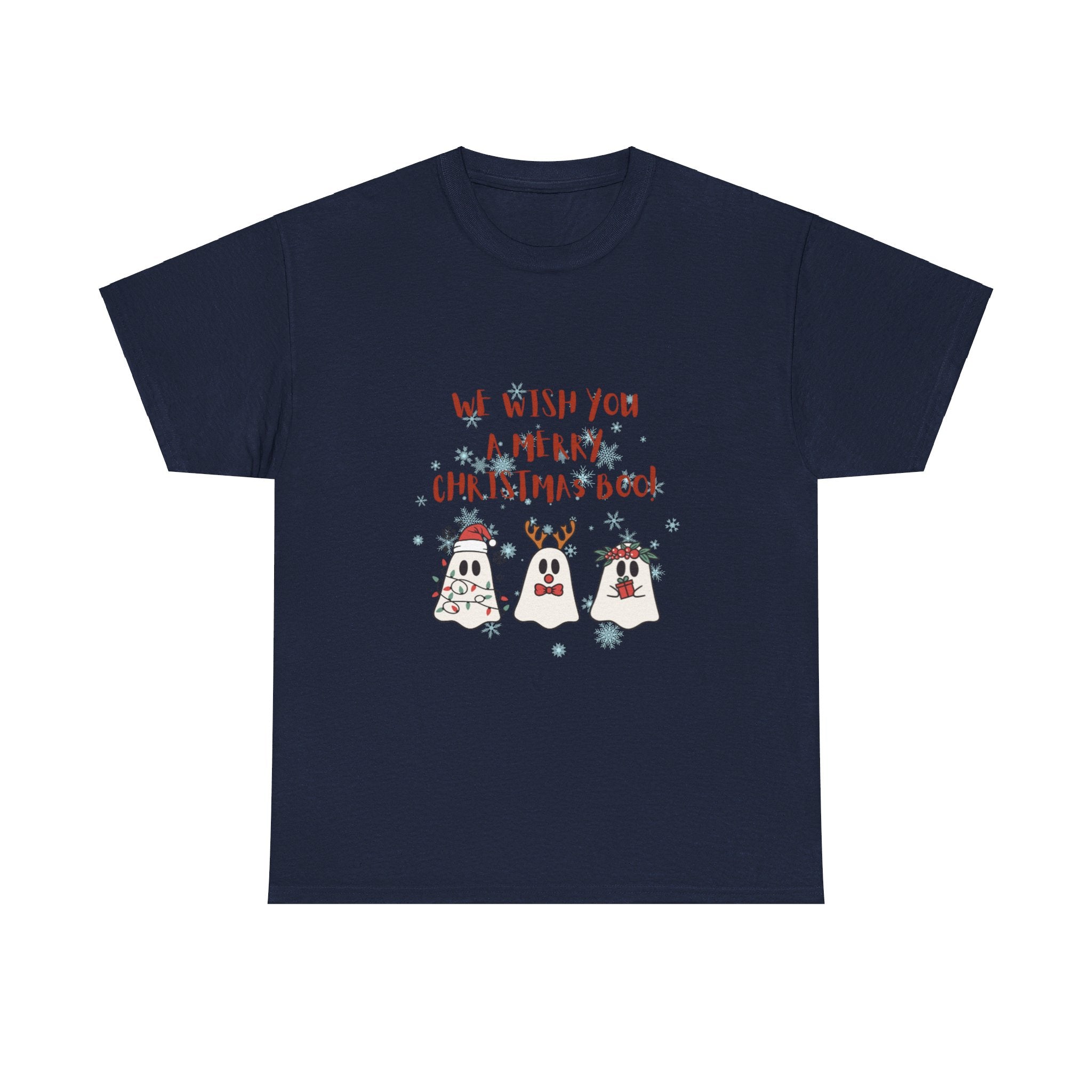 We Wish You A Merry Christmas Boo Unisex Heavy Cotton Tee