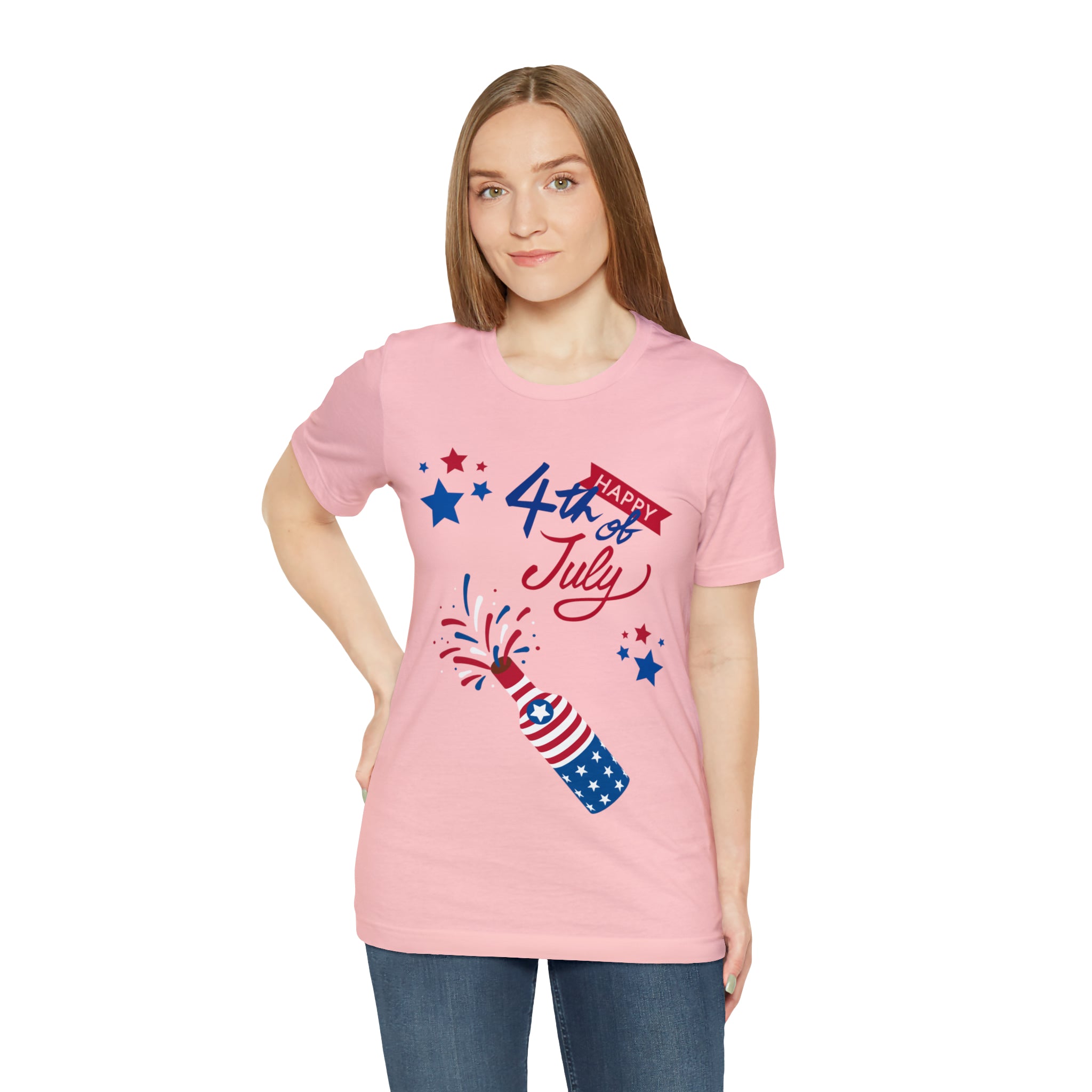 Happy 4th Of July Celebration Unisex Jersey Short Sleeve Tee