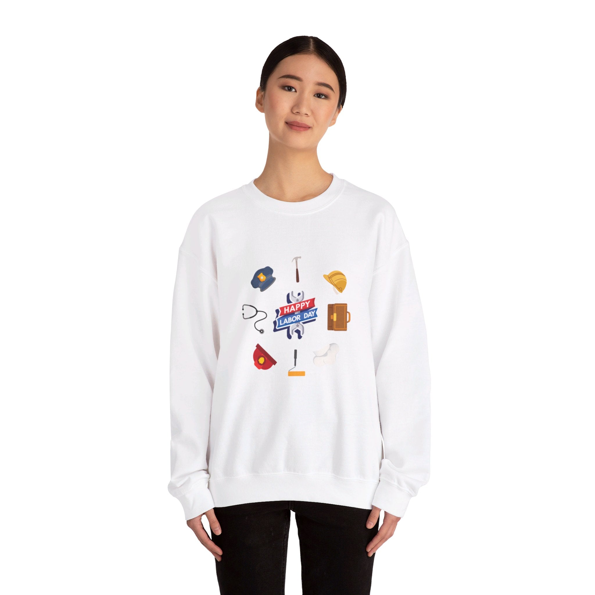 Happy Labor Day Wishes Unisex Heavy Blend™ Crewneck Sweatshirt