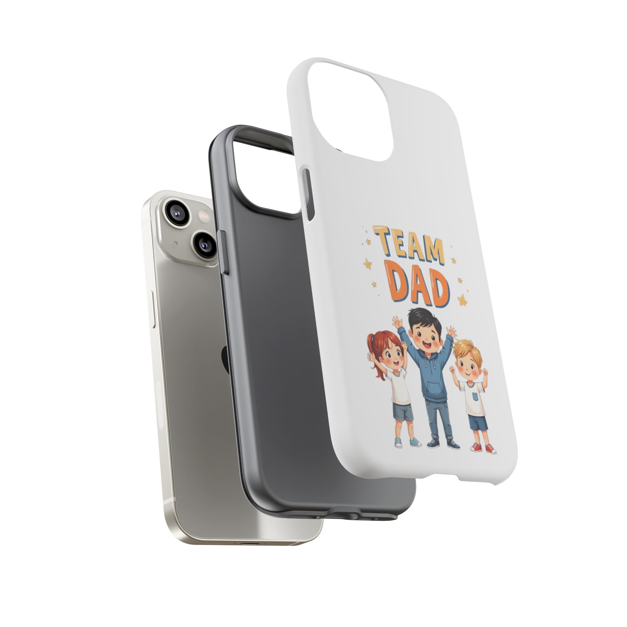 Team Dad Phone Case, Fun Gift for Fathers, Durable Phone Protector, Cute Dad Team Merchandise, Father's Day Special